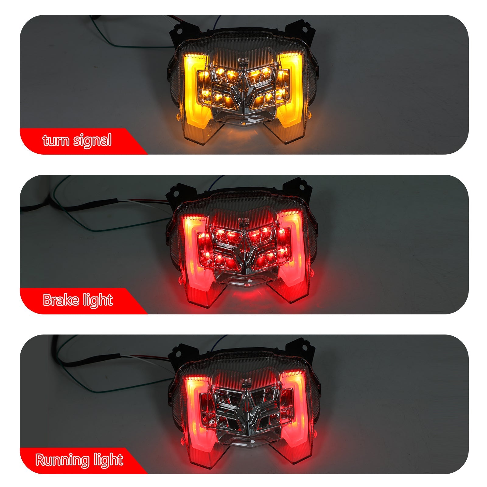 LED Rear Brake Turn Signals Taillight for YAMAHA MT-09 FZ-09 2017-2019 Generic