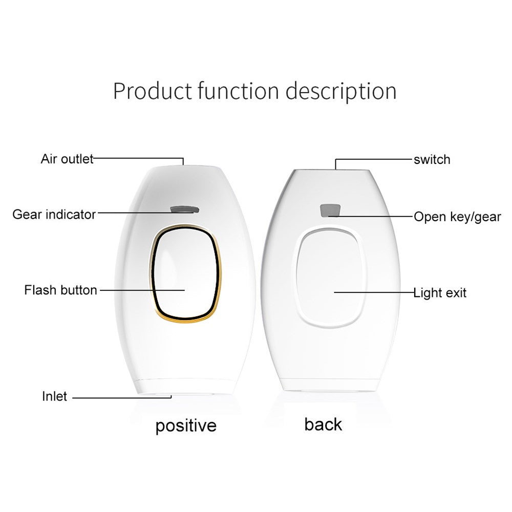 IPL 레이저 제모기 휴대용 가정용 제모 시스템 통증 없는 500000 플래시 제네릭