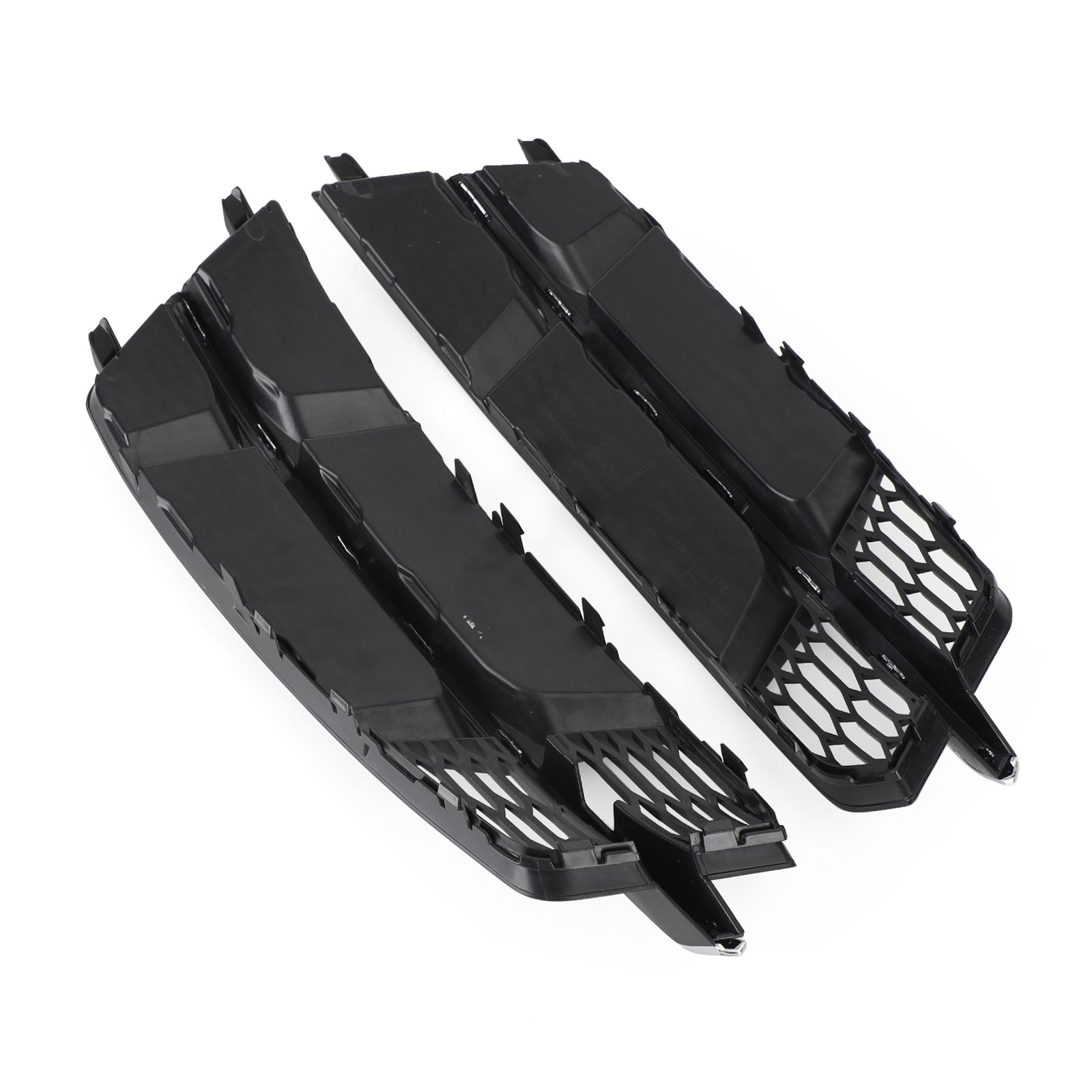 Front Bumper Lower Grille Grill Fit Audi A6 C7 S-Line 2016-2018 Black Chrome Generic