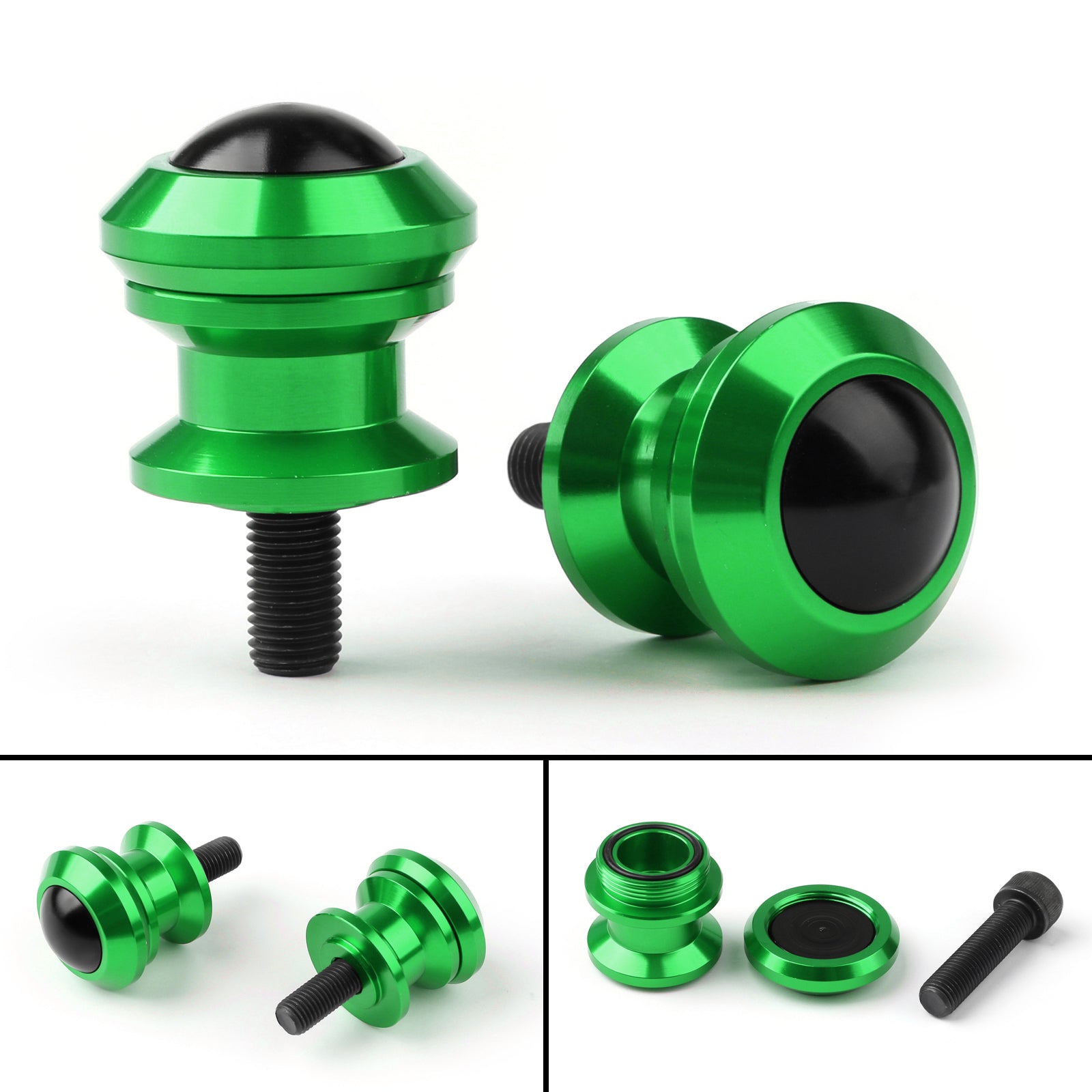 10mm Billet Swingarm Spools Sliders For Kawasaki Ninja 250R 1000 ZX 6R ZX10R GR