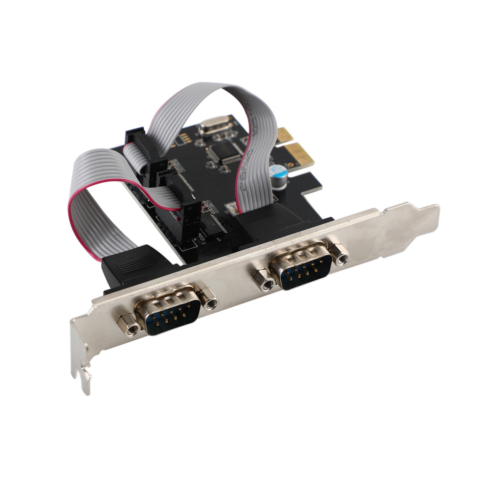 Tarjeta adaptadora de placa extensora PCIE a RS232 Dual Serial WCH382 Chip PCI-Express