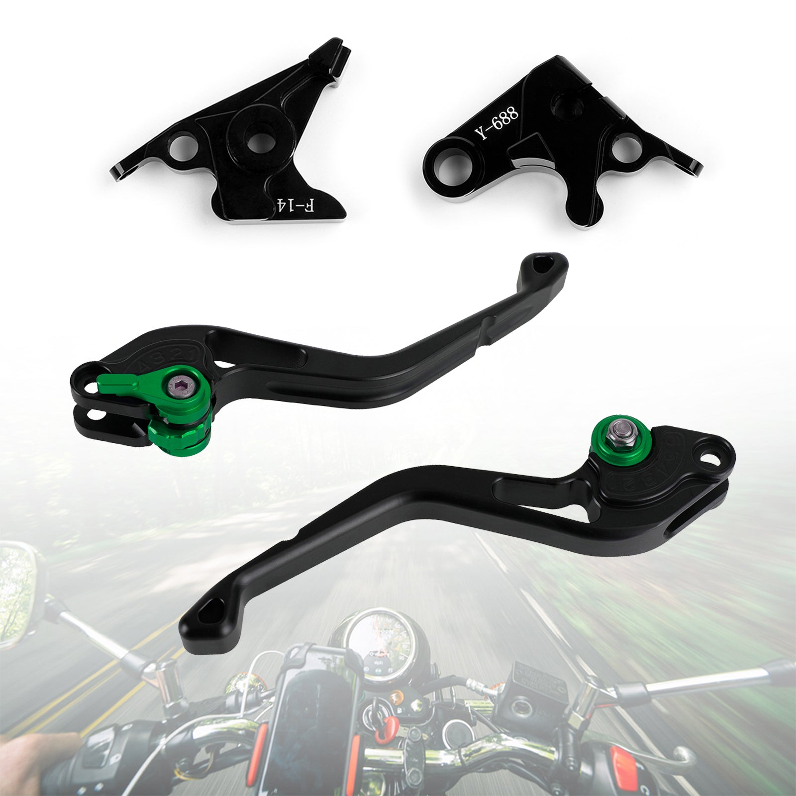 Palanca de freno de embrague corto para Yamaha YZF R1 R6 FZ1 FAZER R6S US/CA