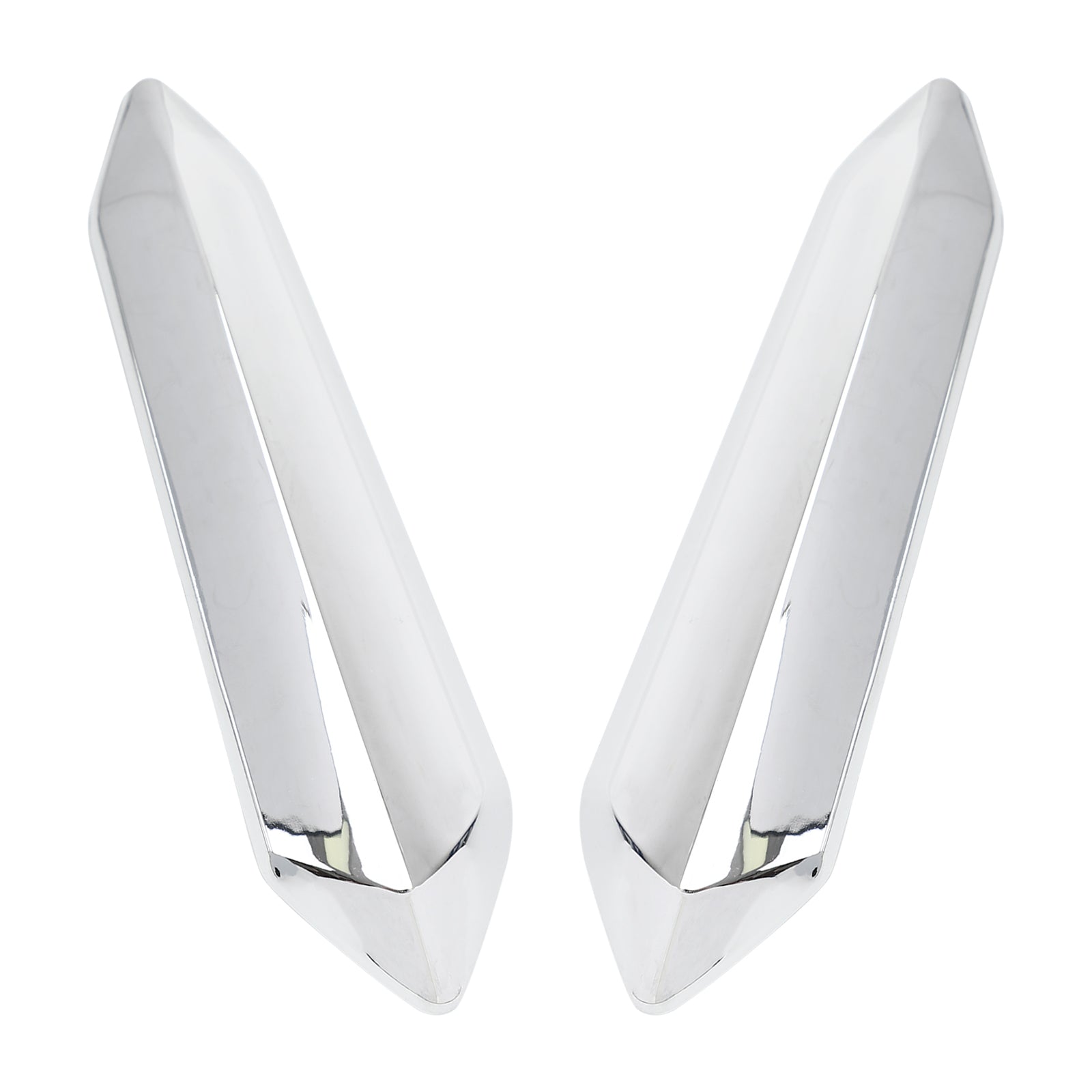 Pair Chrome Windshield Windscreen Strut Covers For Honda Goldwing GL1800 2018-2021 Generic