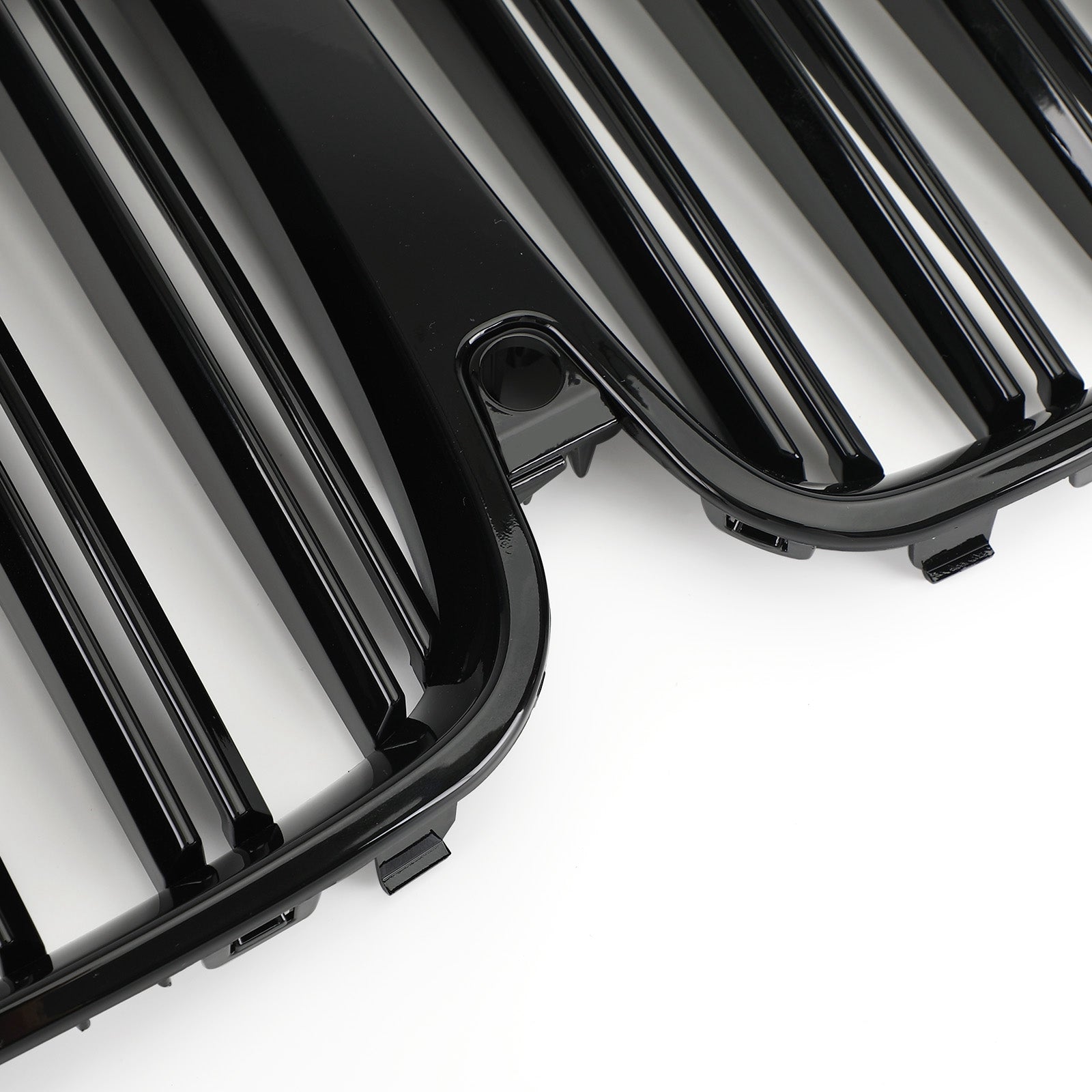 Parrilla de rejilla de riñón negra brillante de doble costilla 51138745730 para BMW X7 G07 2019-2021 genérico