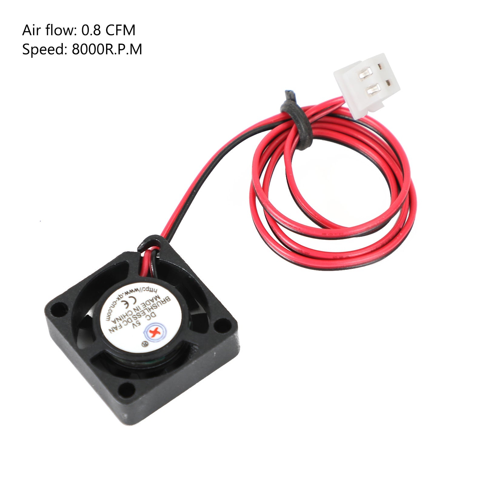 무브러시 DC 냉각 블로워 팬 5V 2006 20x20x6mm 슬리브 2핀 와이어