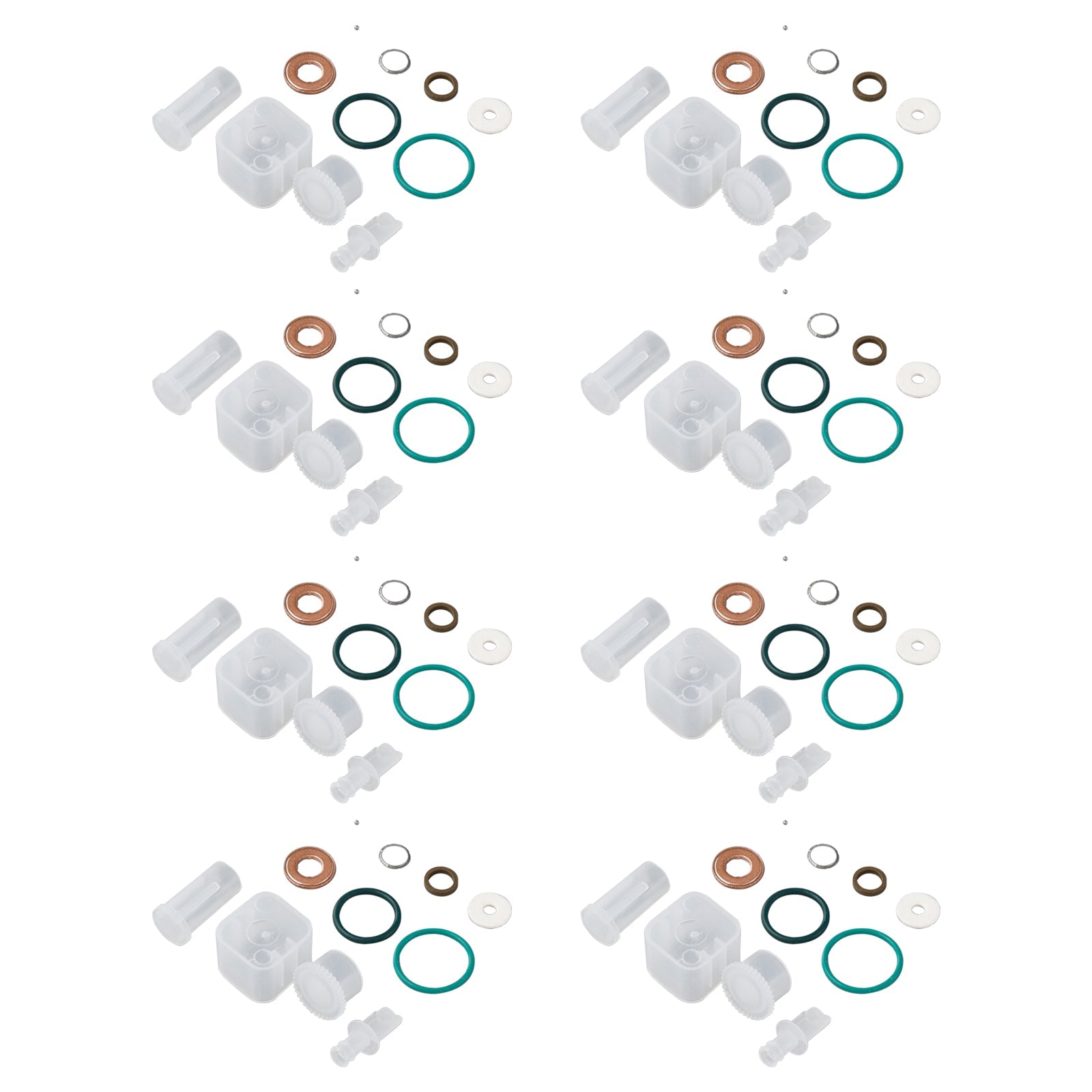 8PCS Fuel Injector Repair Kit Fit Chevy Fit GMC Duramax Hummer 6.6L 2006-2007