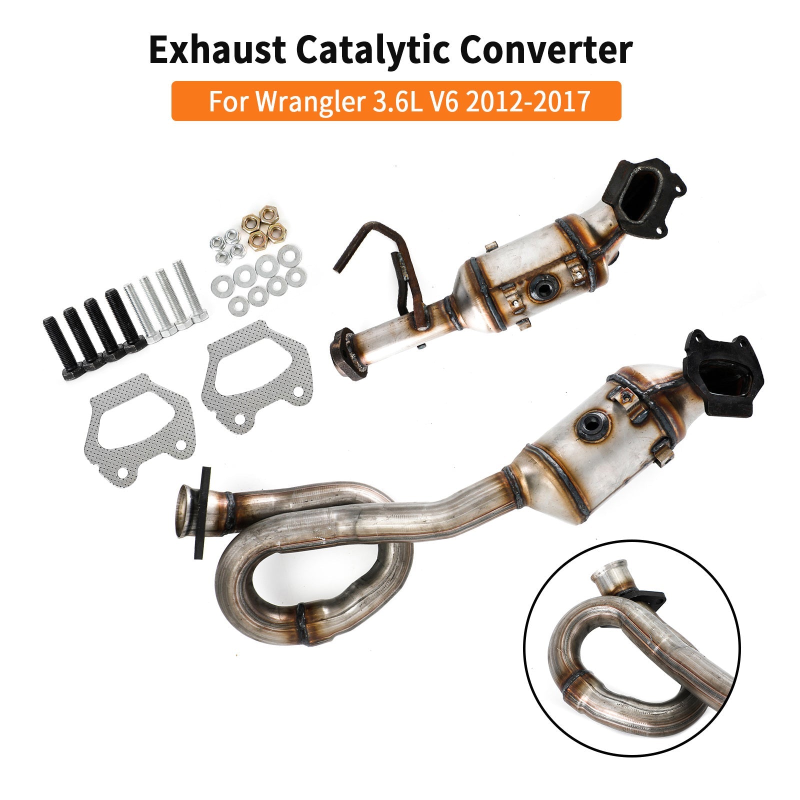Jeep Wrangler 3.6L V6 2012-2017 Left & Right Catalytic Converter Set