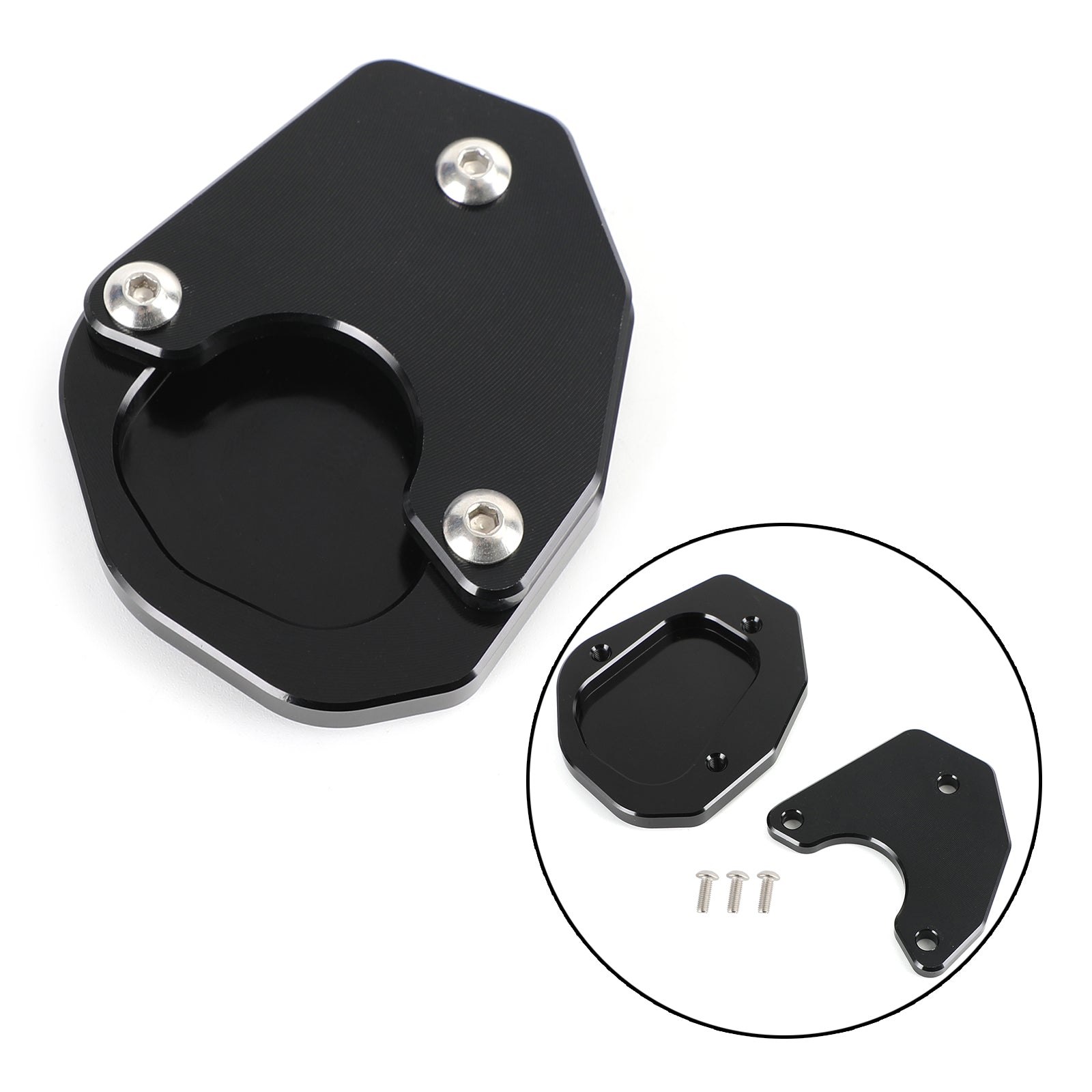 Almohadilla de placa de ampliación de pata de cabra para Triumph Trident 660 2021-2022 genérico