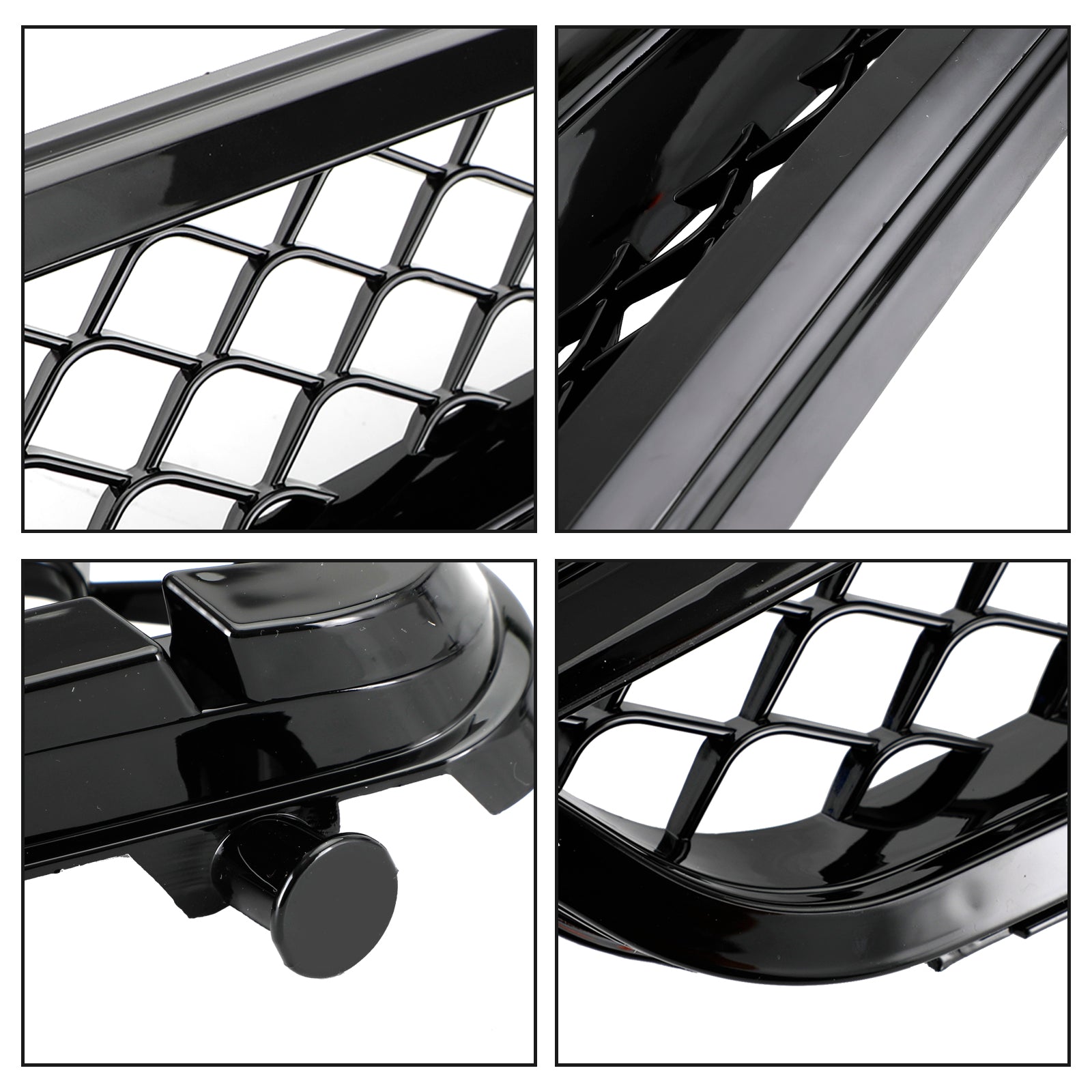 C63 스타일 글로스 블랙 그릴은 C-클래스 벤츠 W204 C300 C350 2008-2014에 적합합니다.