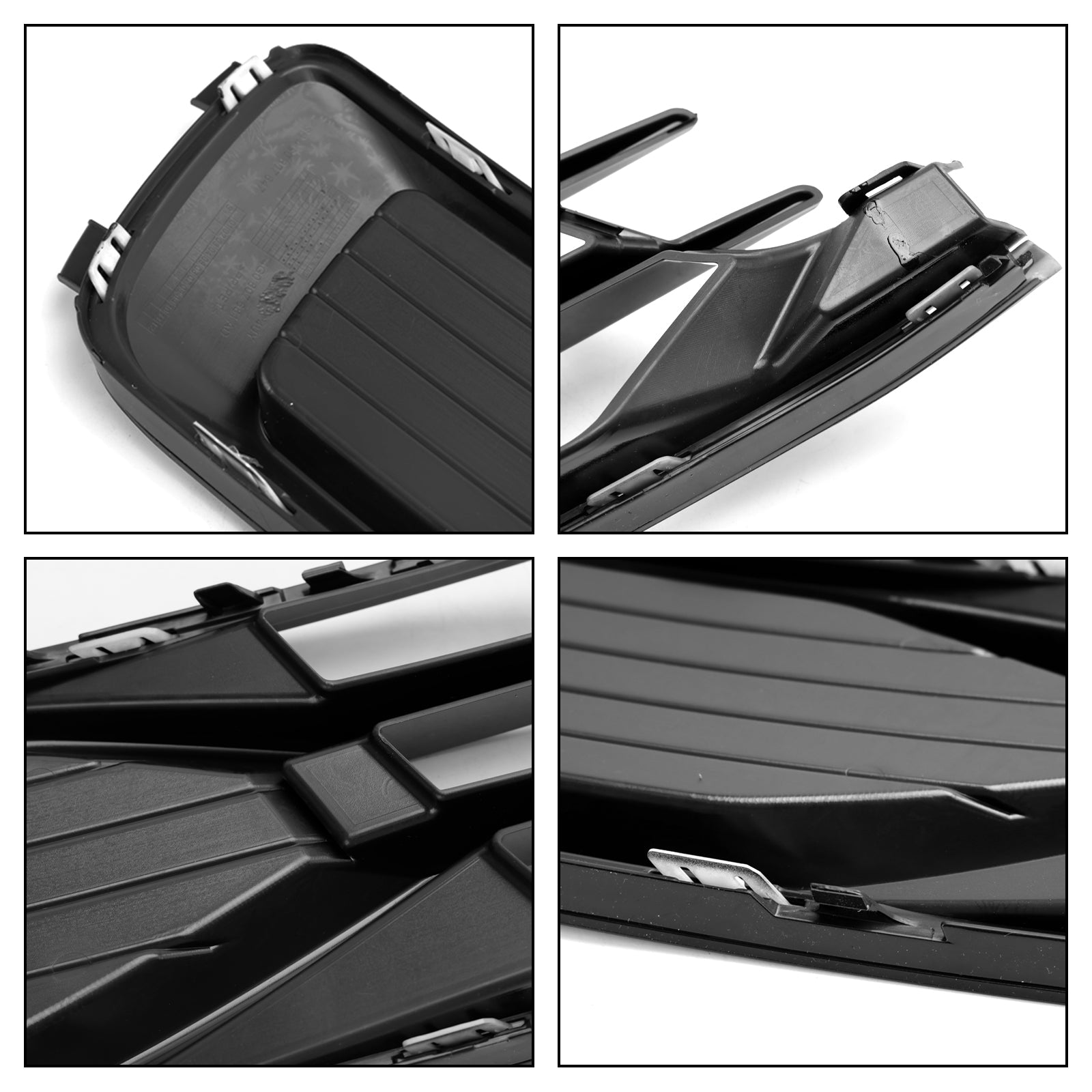 Audi A6 C7 2014-2018 2 piezas parachoques delantero cubierta de luz antiniebla parrilla negra