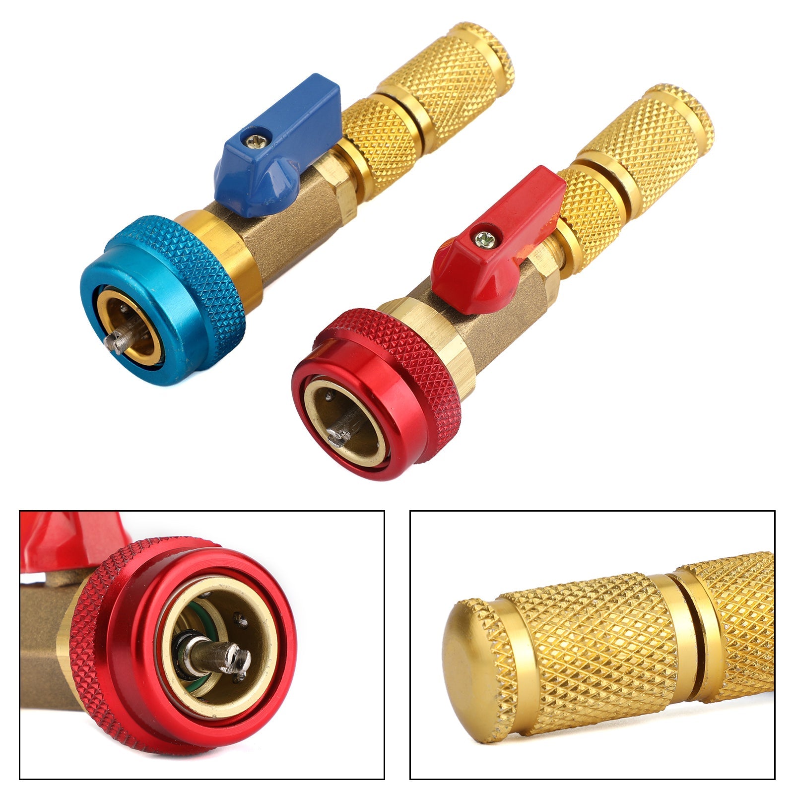 R134A R12용 HVAC AC 밸브 코어 고압 및 저압 퀵 리무버 설치 도구