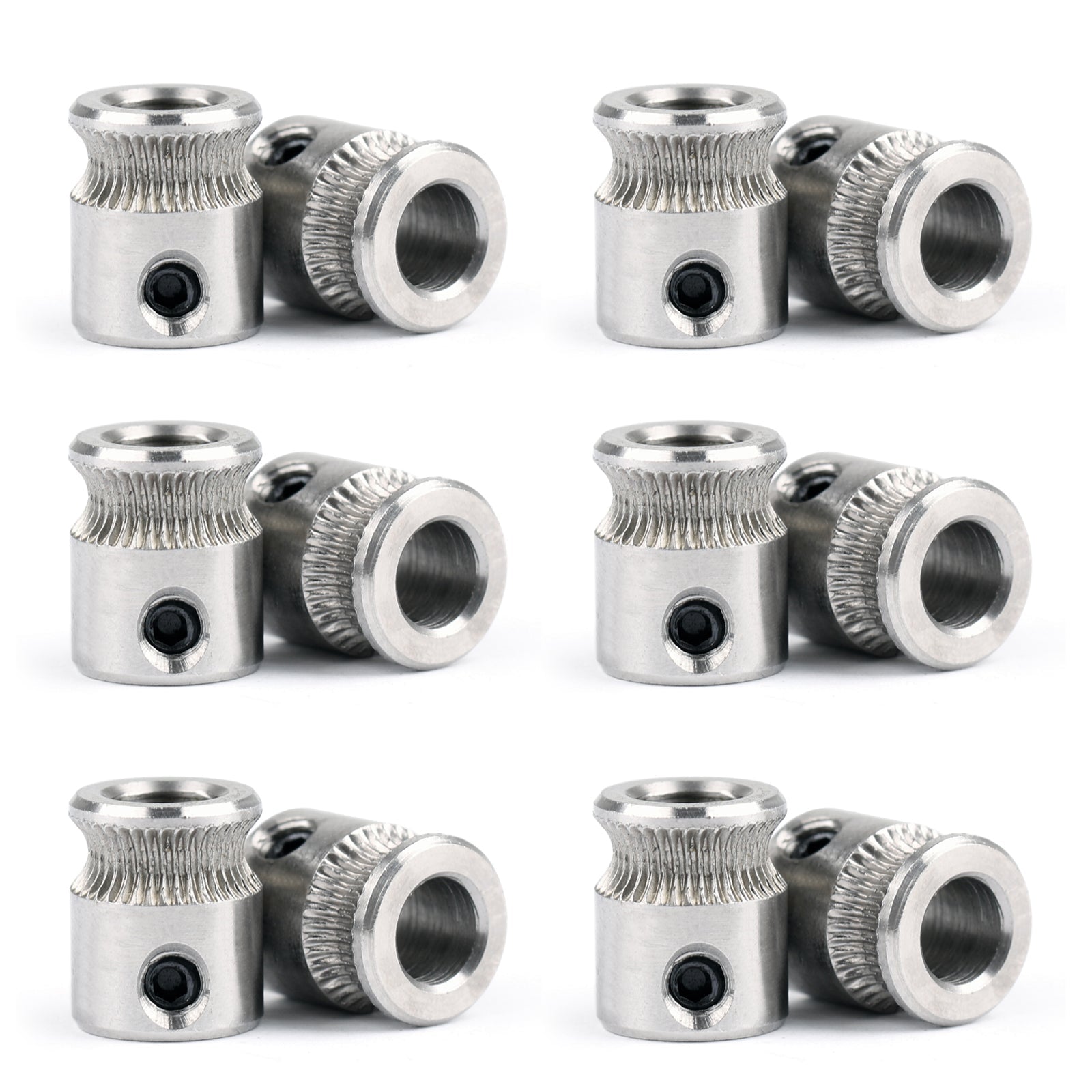 12x MK8 Steel Drive Gear Filament Pulley For 1.75/3.0mm Extruder 3D Printer