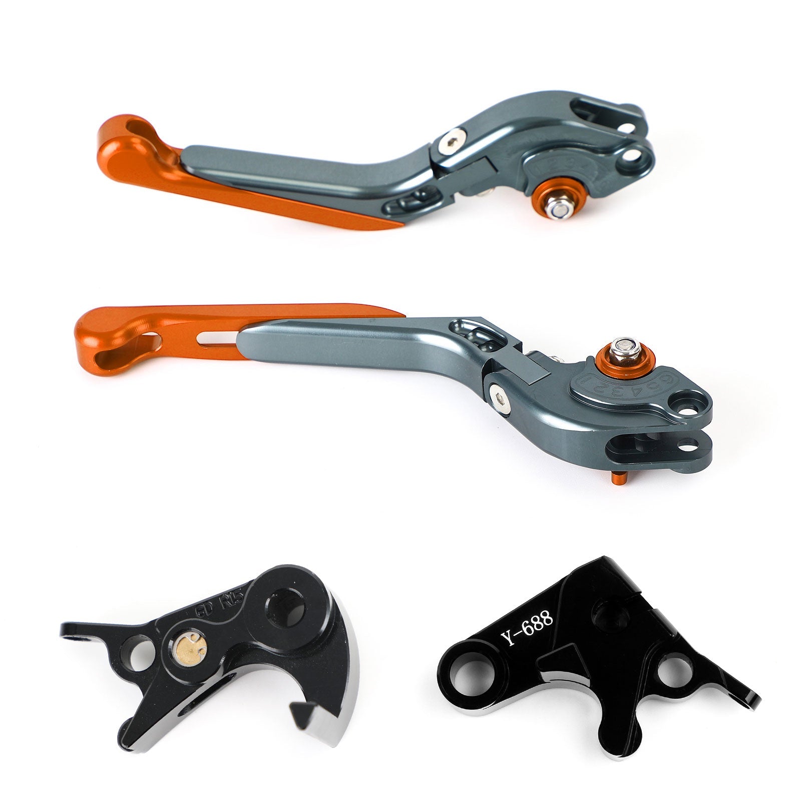 야마하 MT-09 트레이서 900/GT 21-22 YZF R6 17-20 제네릭용 조절식 클러치 브레이크 레버