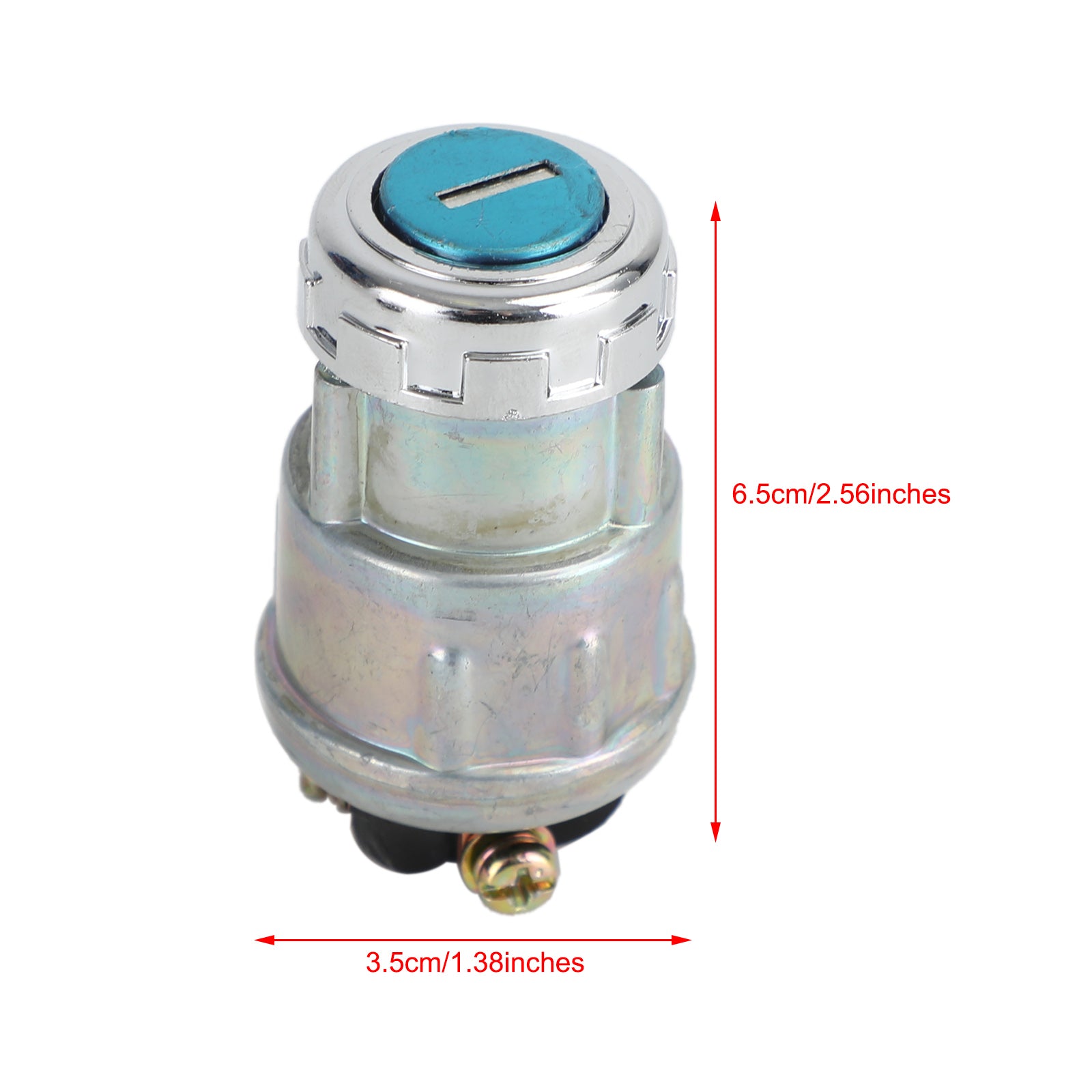 범용 점화 배럴 키 스위치 방수 커버 12V 2키 자동차 자전거 보트