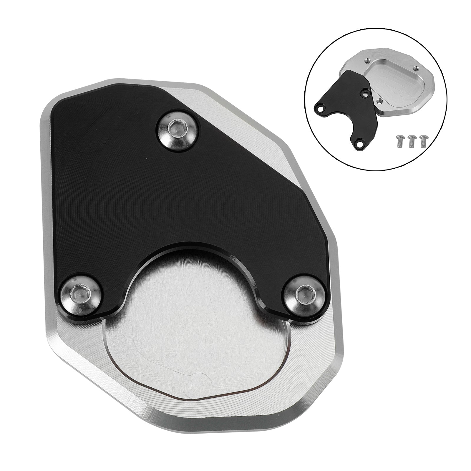 트라이던트 660 2021 2022 킥스탠드 확대 플레이트 패드