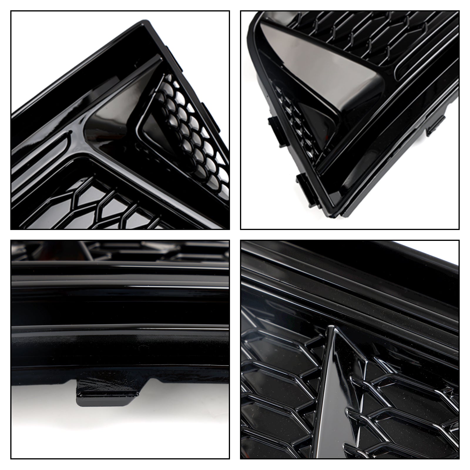 AUDI A4 B9 2016-2018 Front Fog Light Grill Lower Bumper Grille Chrome