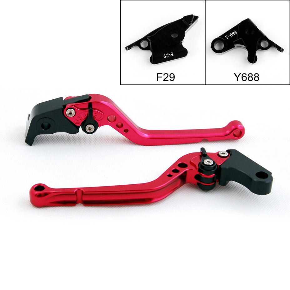 Long Brake Clutch Levers For Honda CBR600RR 03-06 CBR954RR 02-03 Black Generic