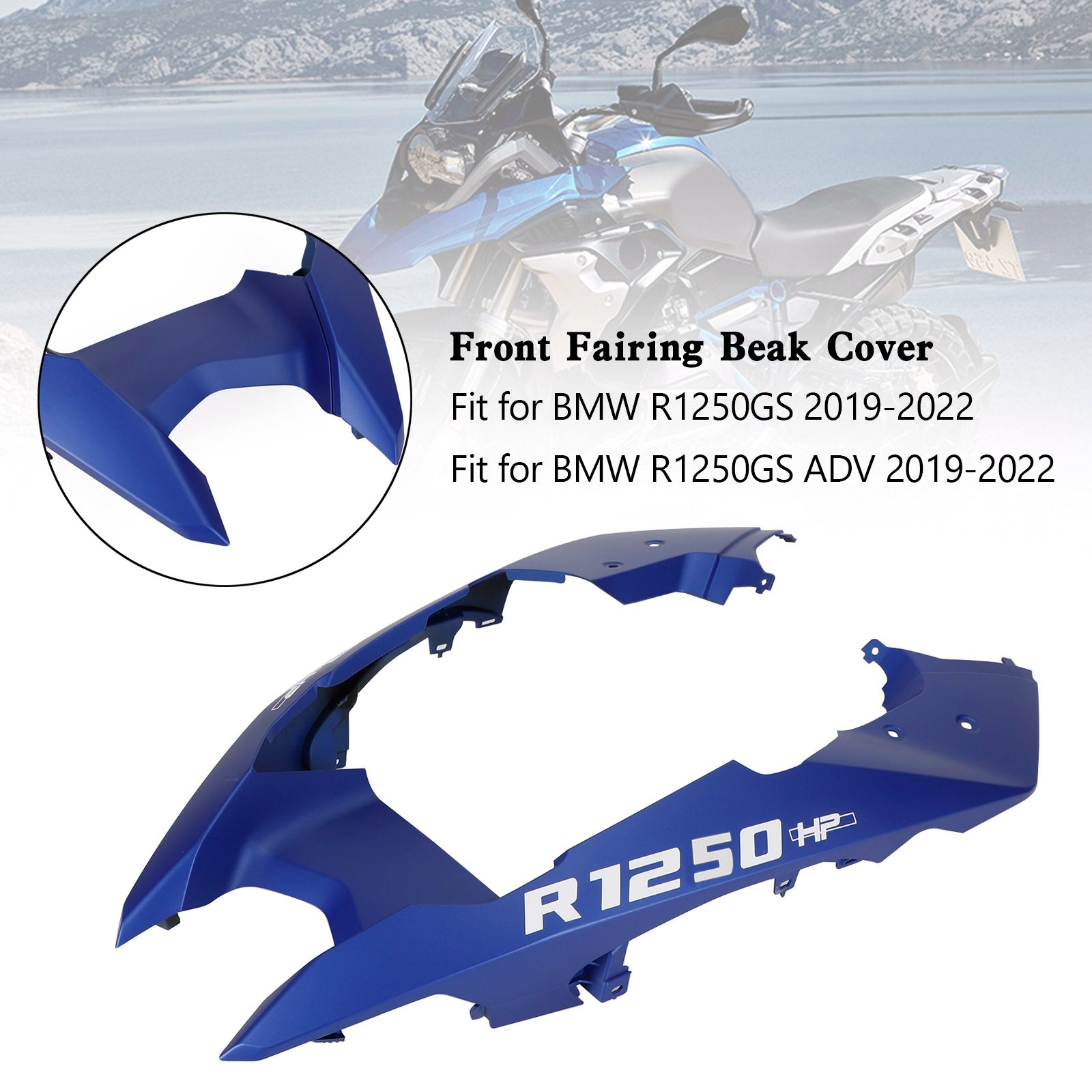 Front Nose Fairing Beak Fender Cover For BMW R1250GS / ADV 2019-2022
