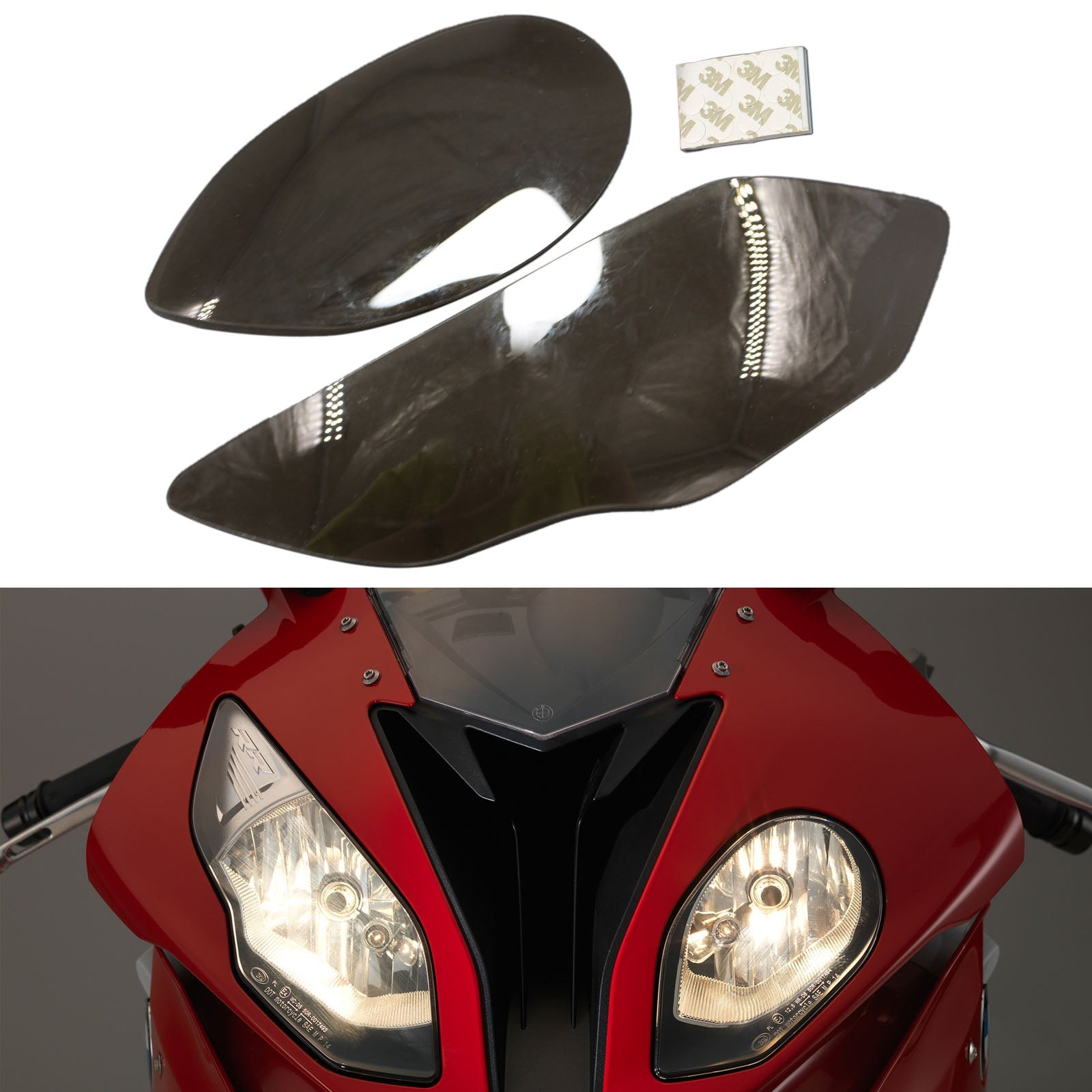 Front Lamp Lens Headlight Lens Protection Fit For Bmw S1000Rr 2015-2018 Smoke Generic