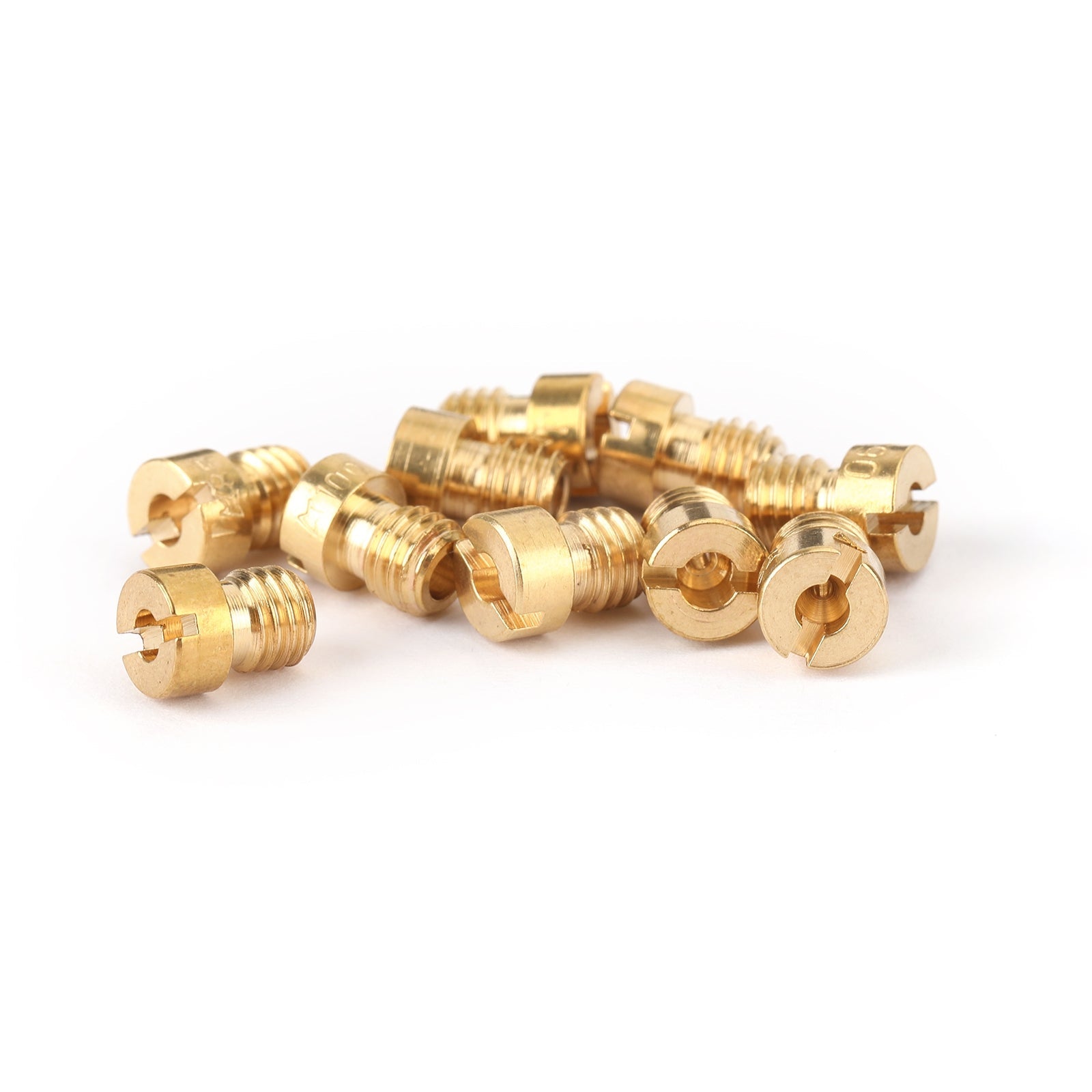 10 juegos de chorro principal de cabeza redonda 5mm 82-105 para carburador de motocicleta GY6 PZ19 genérico