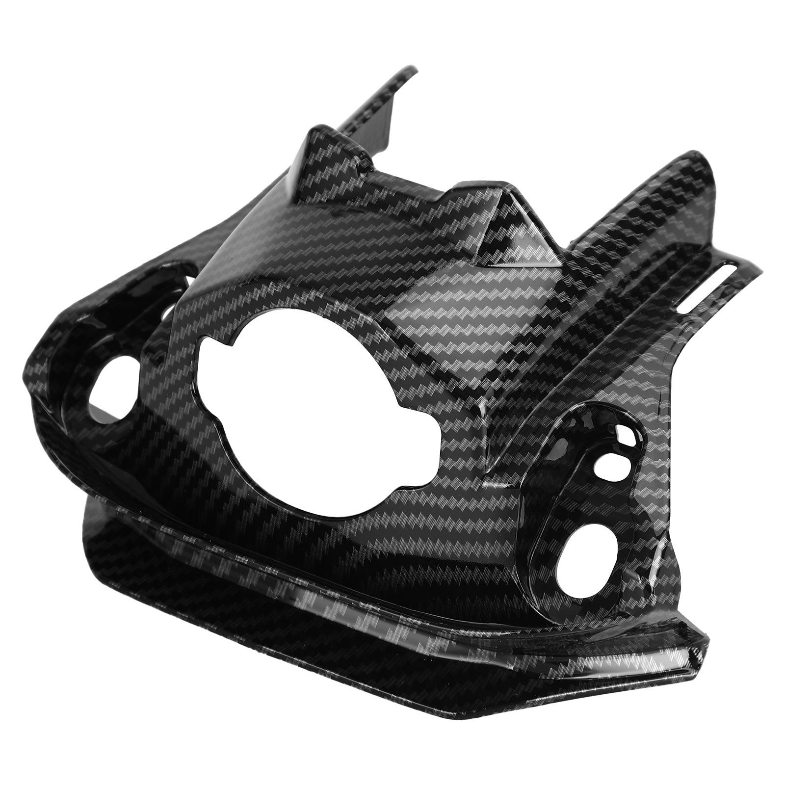 Cubierta embellecedora de cubierta de bloqueo de llave delantera de carbono para Honda CB650R CBR650R 2019-2021 genérico