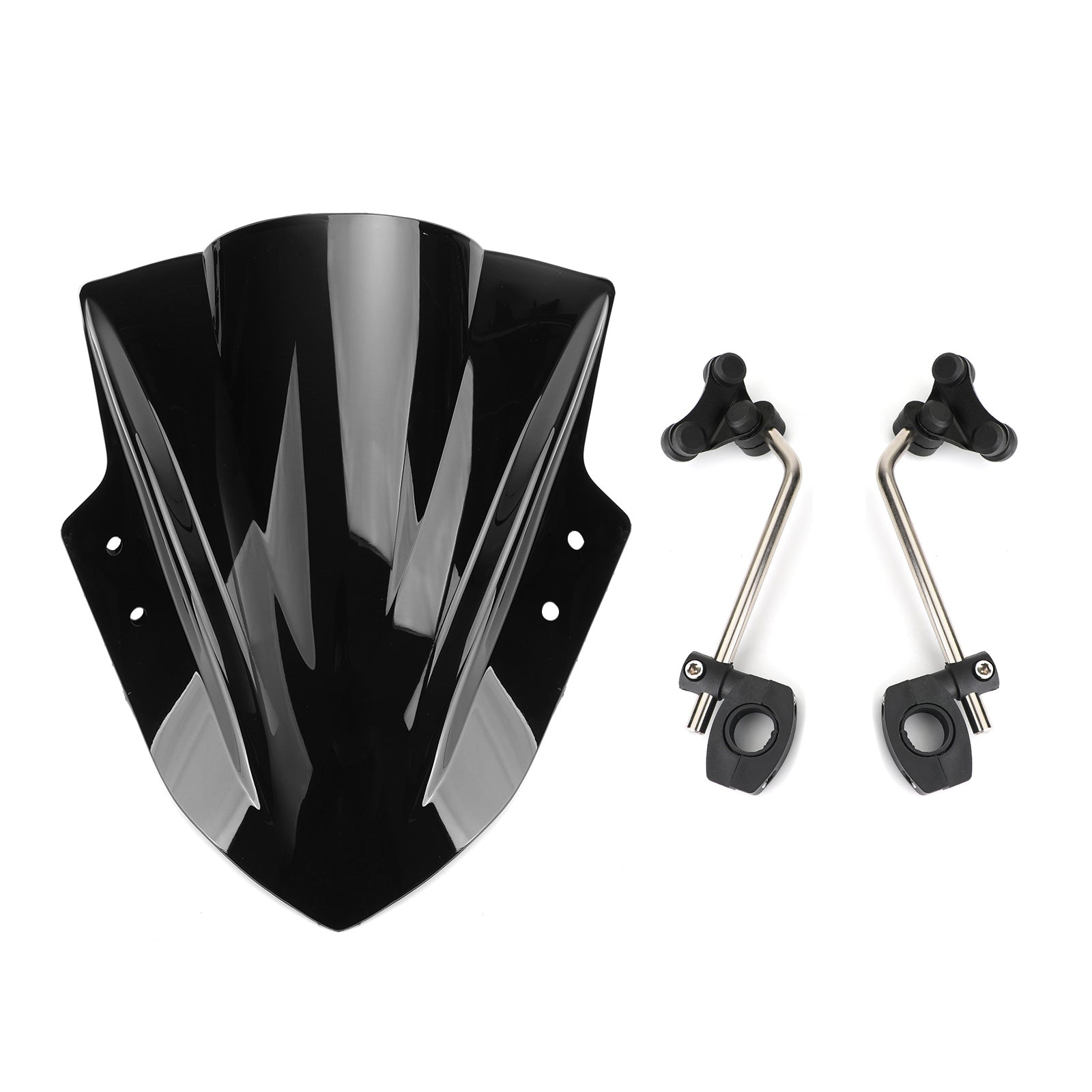 Universal 7/8'' 22mm Handlebar ABS Plastic Motorcycle Windshield WindScreen Generic