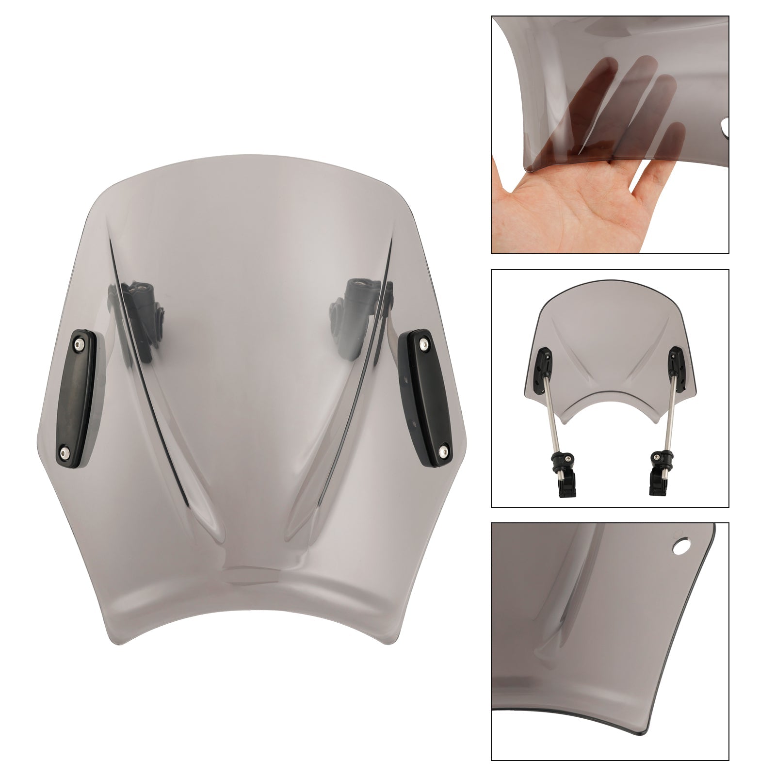 Windshield WindScreen Universal fits for Motorcycle with 22mm / 7/8" handlebar