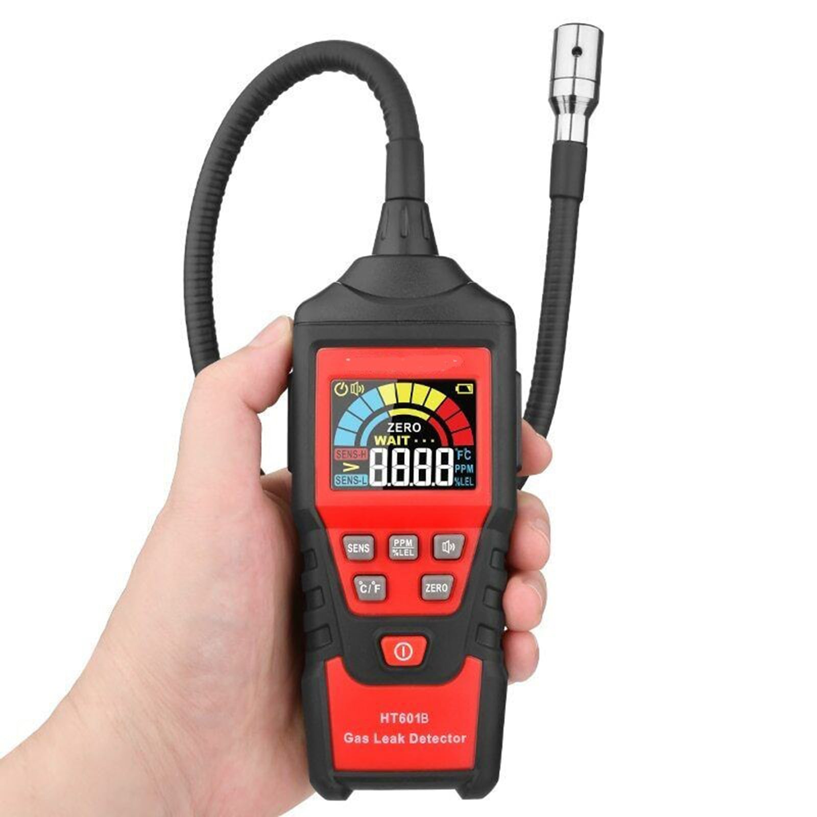 Gas Leak Detector Portable Combustible Gas Detector LCD Tester Visual Leakage