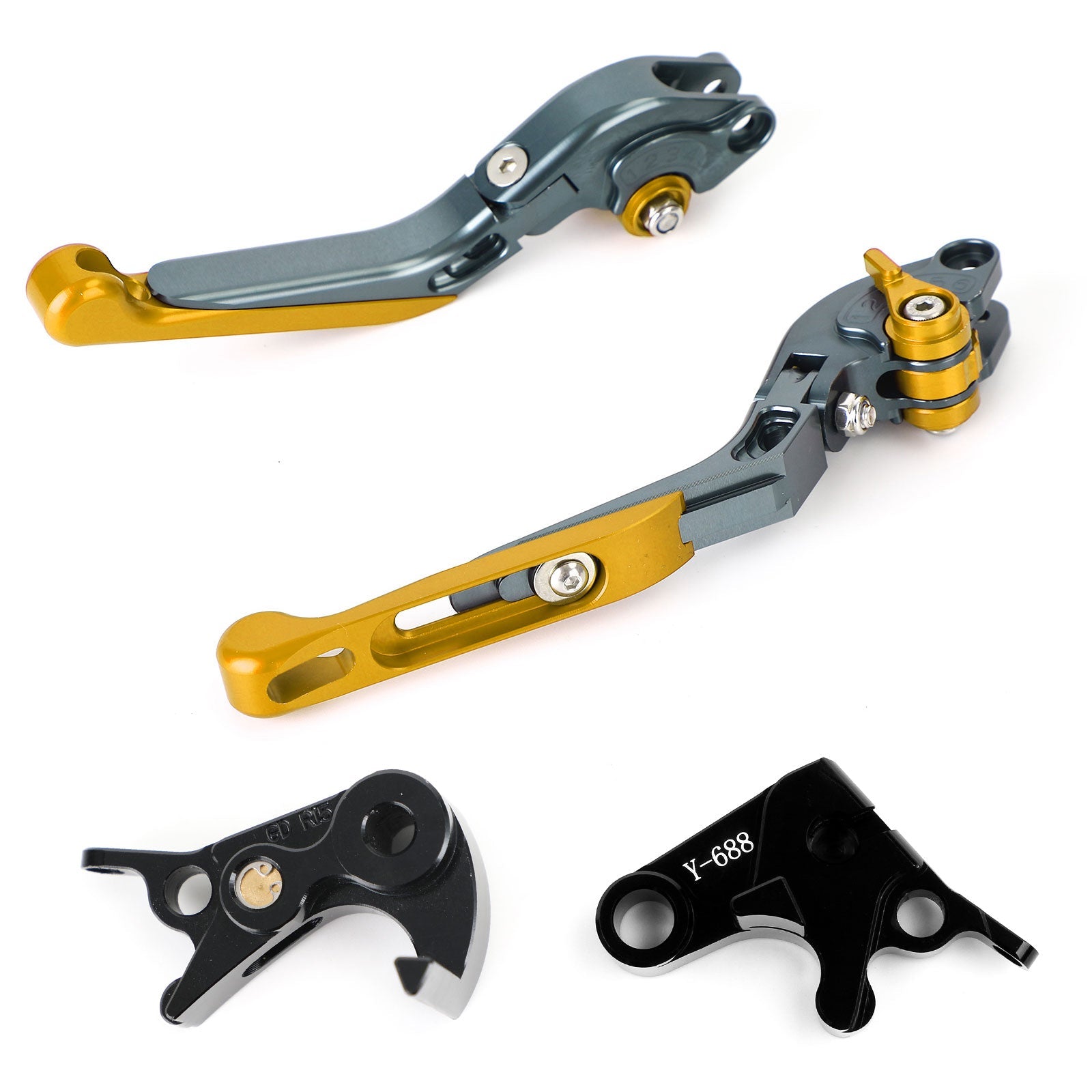 야마하 MT-09 트레이서 900/GT 21-22 YZF R6 17-20 제네릭용 조절식 클러치 브레이크 레버