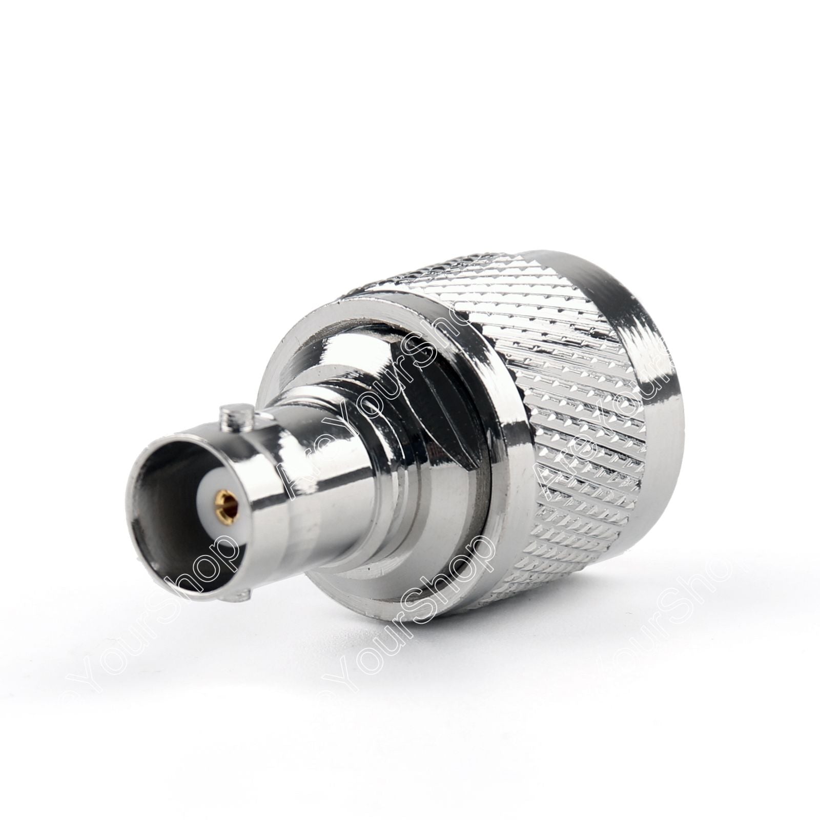 1 adaptador de pieza N enchufe macho a BNC hembra conector RF recto M/F