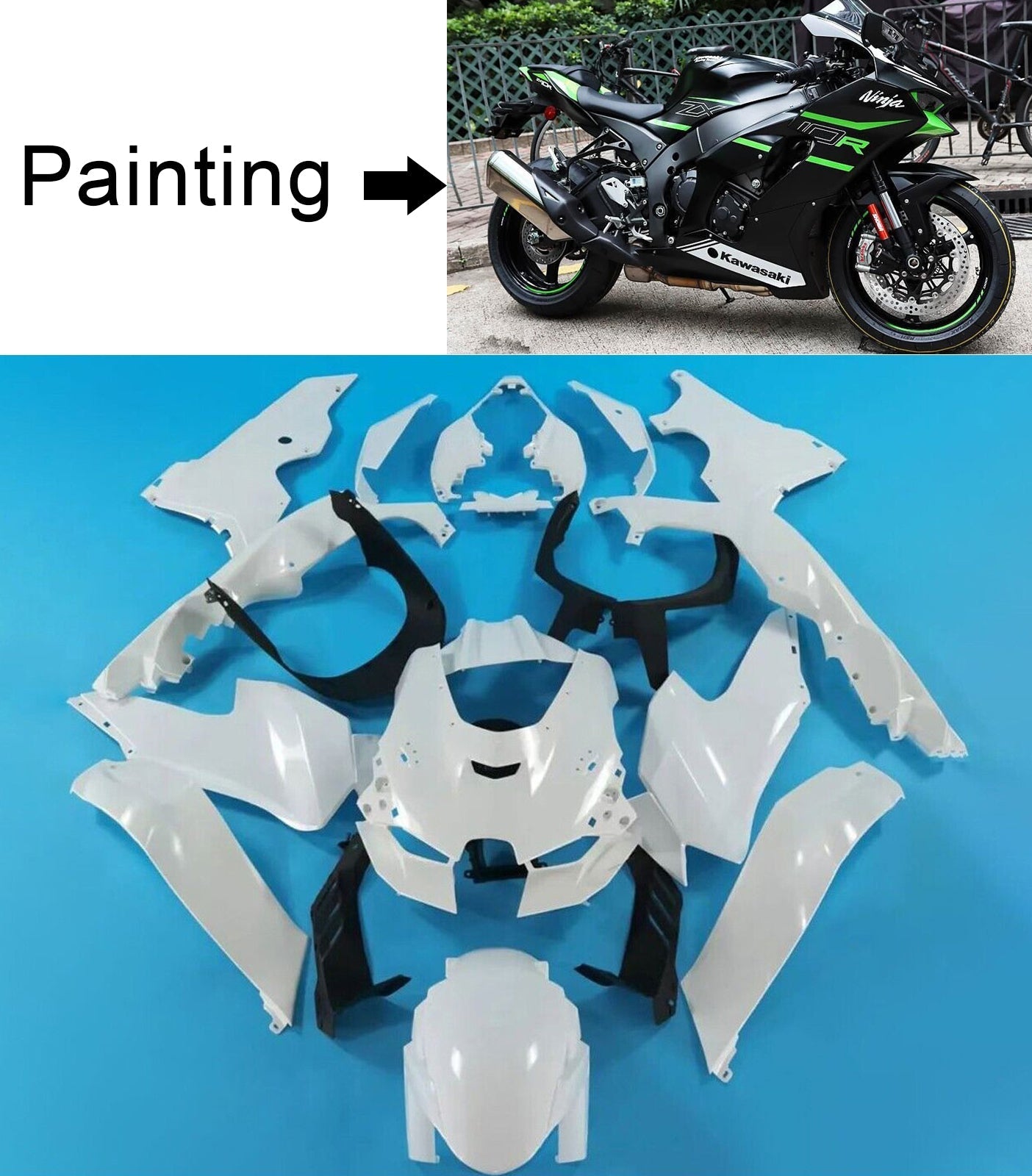 Kawasaki ZX-10R ZX-10RR 2021-2025 Fairing Kit Bodywork ABS