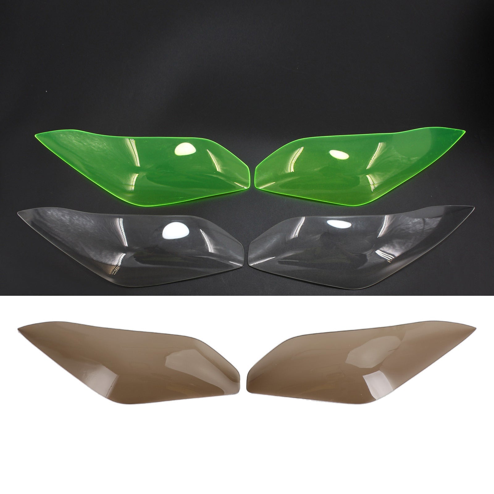 Headlight Lens Guard Protector For Kawasaki Ninja 300 Versys 650 15-17 Smoke Generic