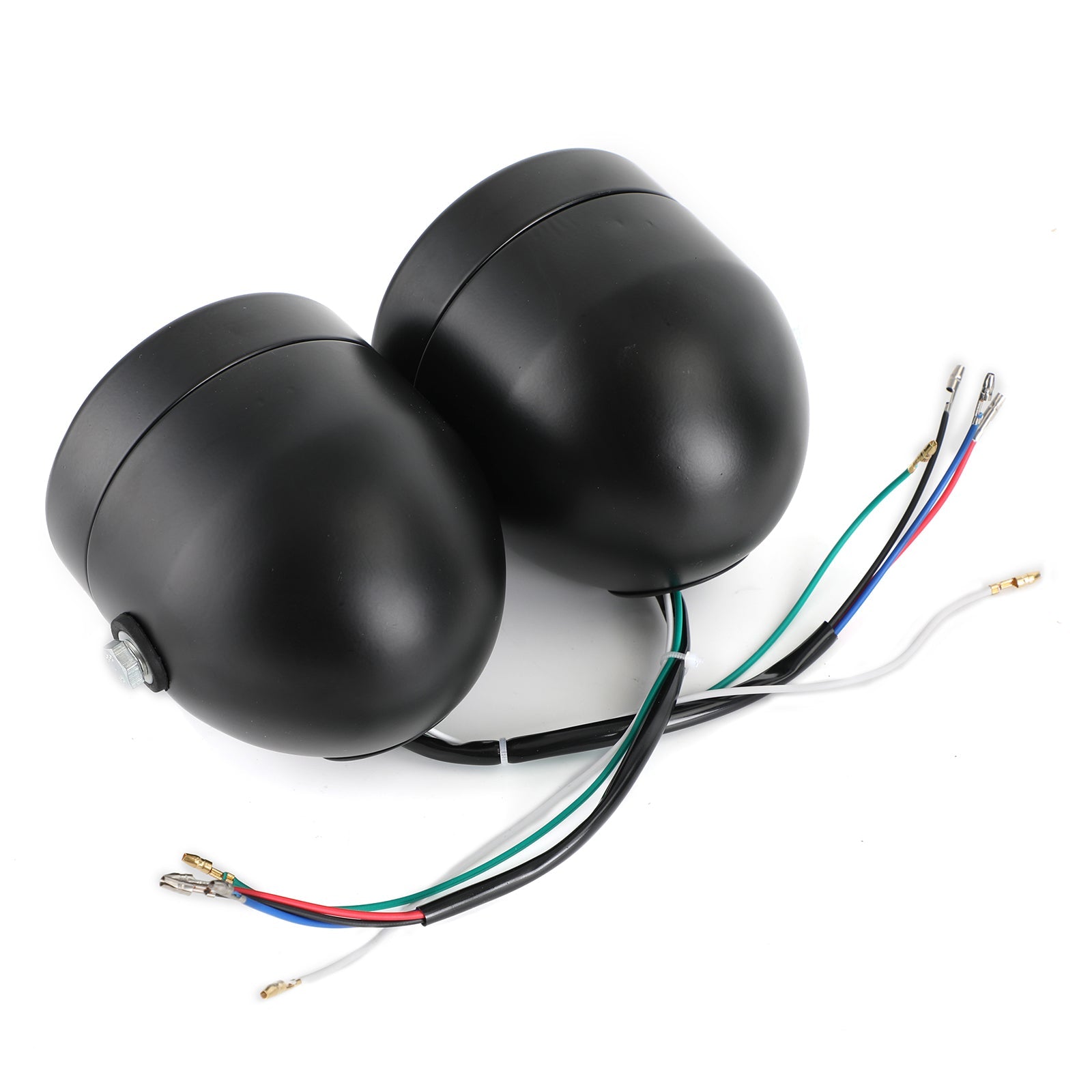 4.33인치 트윈 듀얼 LED 헤드라이트 유니버설 초퍼 바버 카페 레이서 오토바이 일반