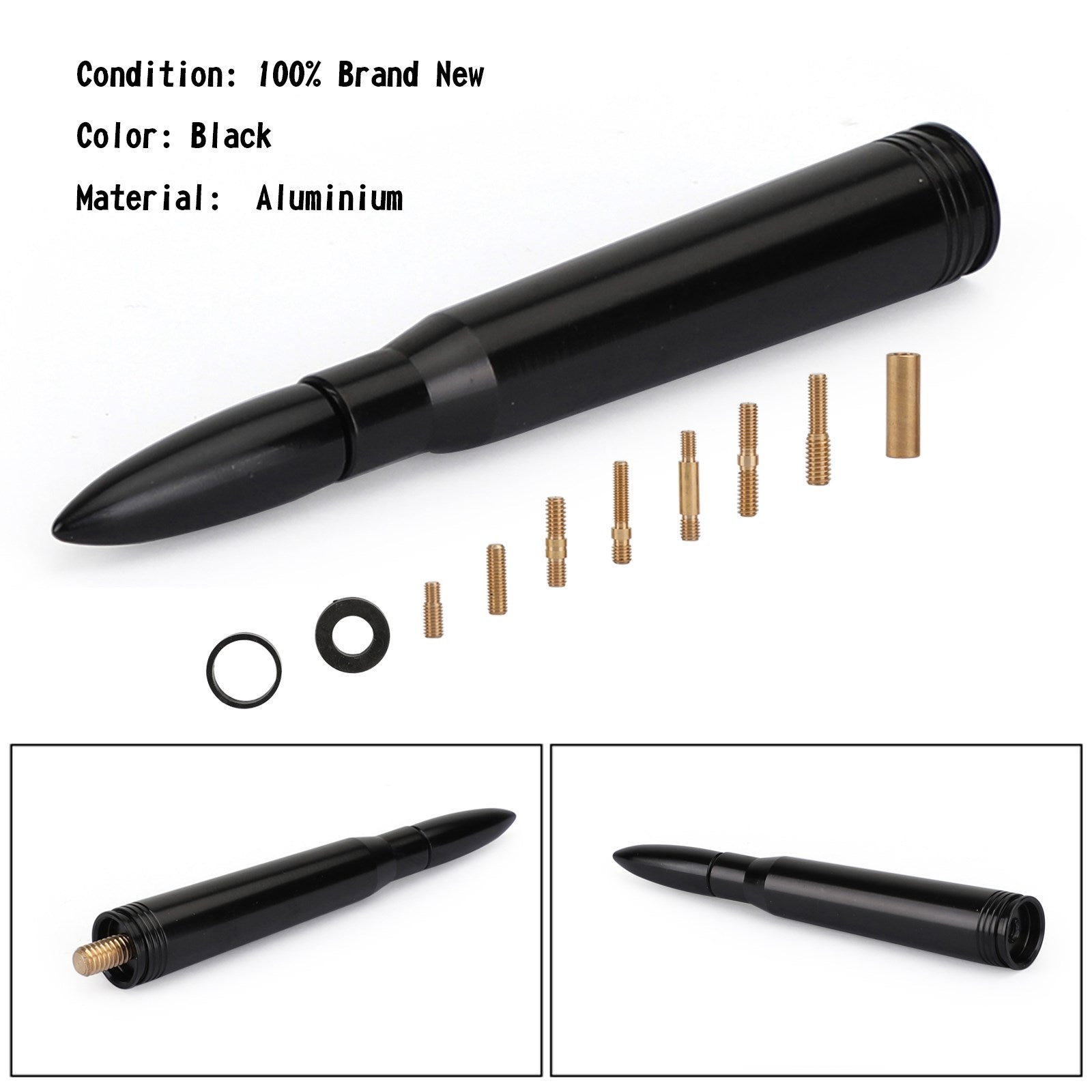 쉐보레 실버라도 2006-2021년형 4.25인치 알루미늄 자동차 안테나 마스트 AM/FM (일반)