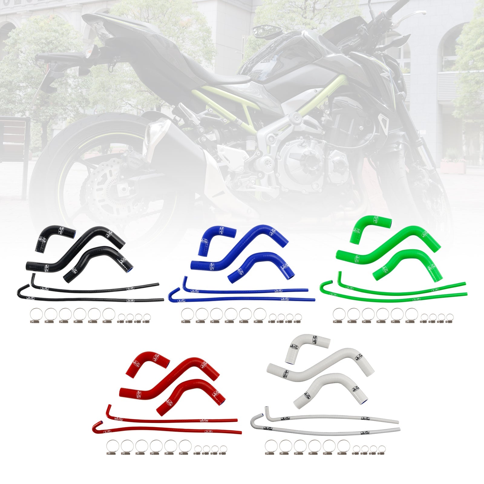 Silicone Radiator coolant Hose kit For Kawasaki Z900 Z900RS 2017-2025
