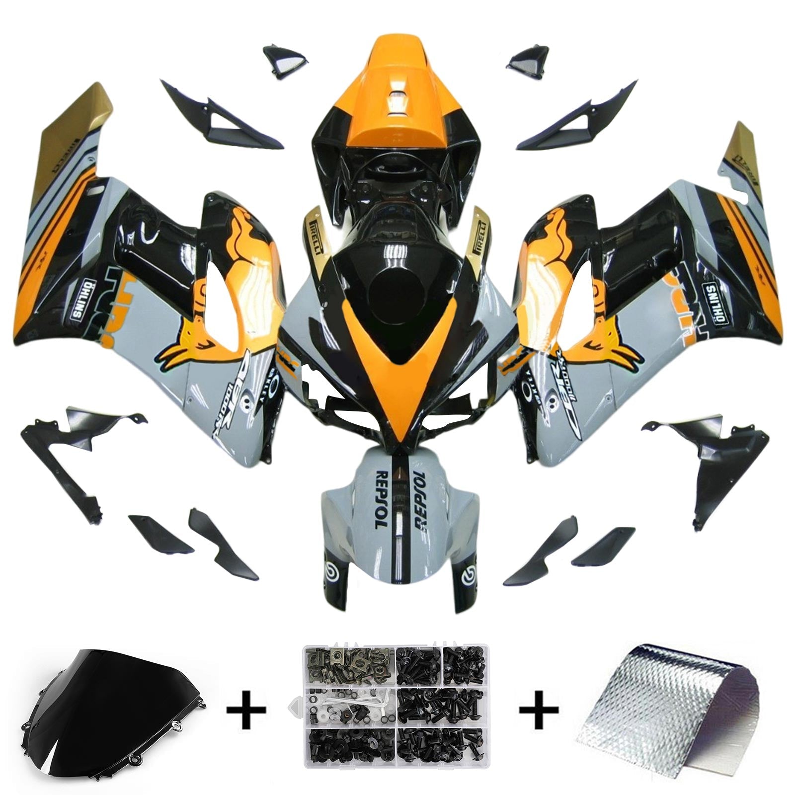 Honda CBR1000RR 2004-2005 Fairing Kit Bodywork Plastic ABS