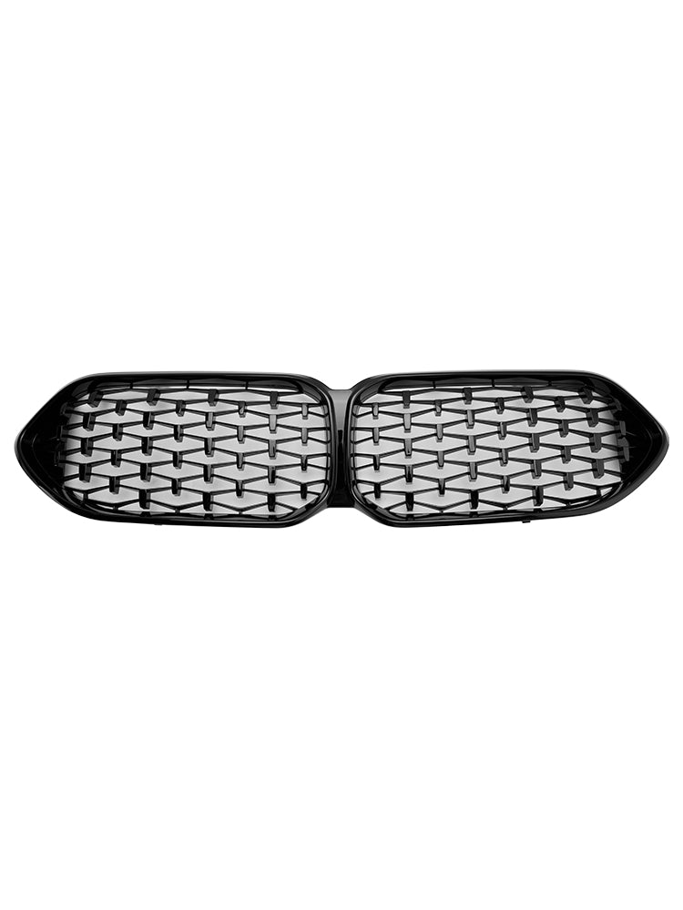 Gloss Black Front Grille Grill Fit BMW 2 Series F44 2020-2023 Coupe M Diamond