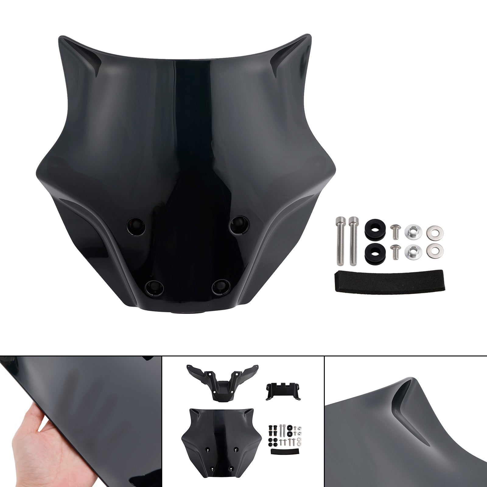 2024-2025 야마하 MT-09/SP 윈드실드 윈드스크린 + 브라켓