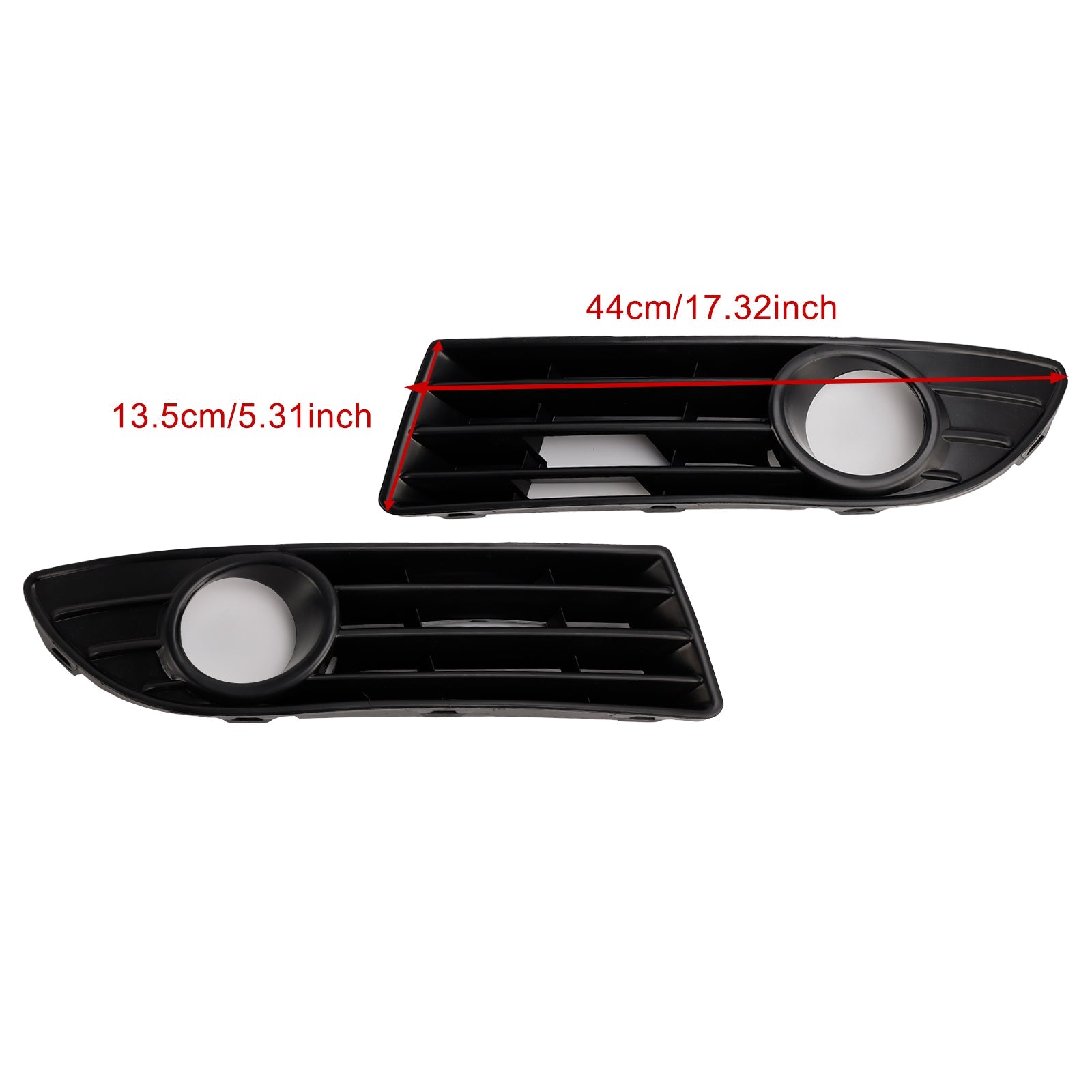2005-2009 VW Polo 9N3 GTI 2PCS Fog Light Cover Grille Grill 6Q0853665E 6Q0853666G