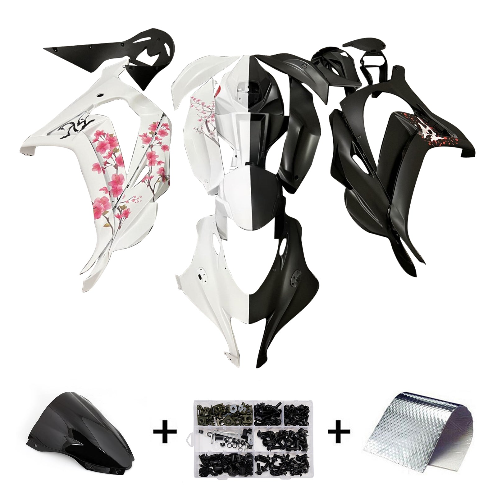 Injection Fairing Kit Bodywork Plastic ABS fit For Kawasaki ZX10R 2016-2020