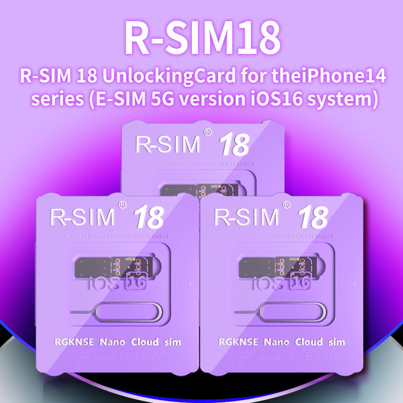 Actualice la tarjeta de desbloqueo RSIM 18 Nano para iPhone 14 Plus 13 12 Pro Max 11 Pro IOS 16