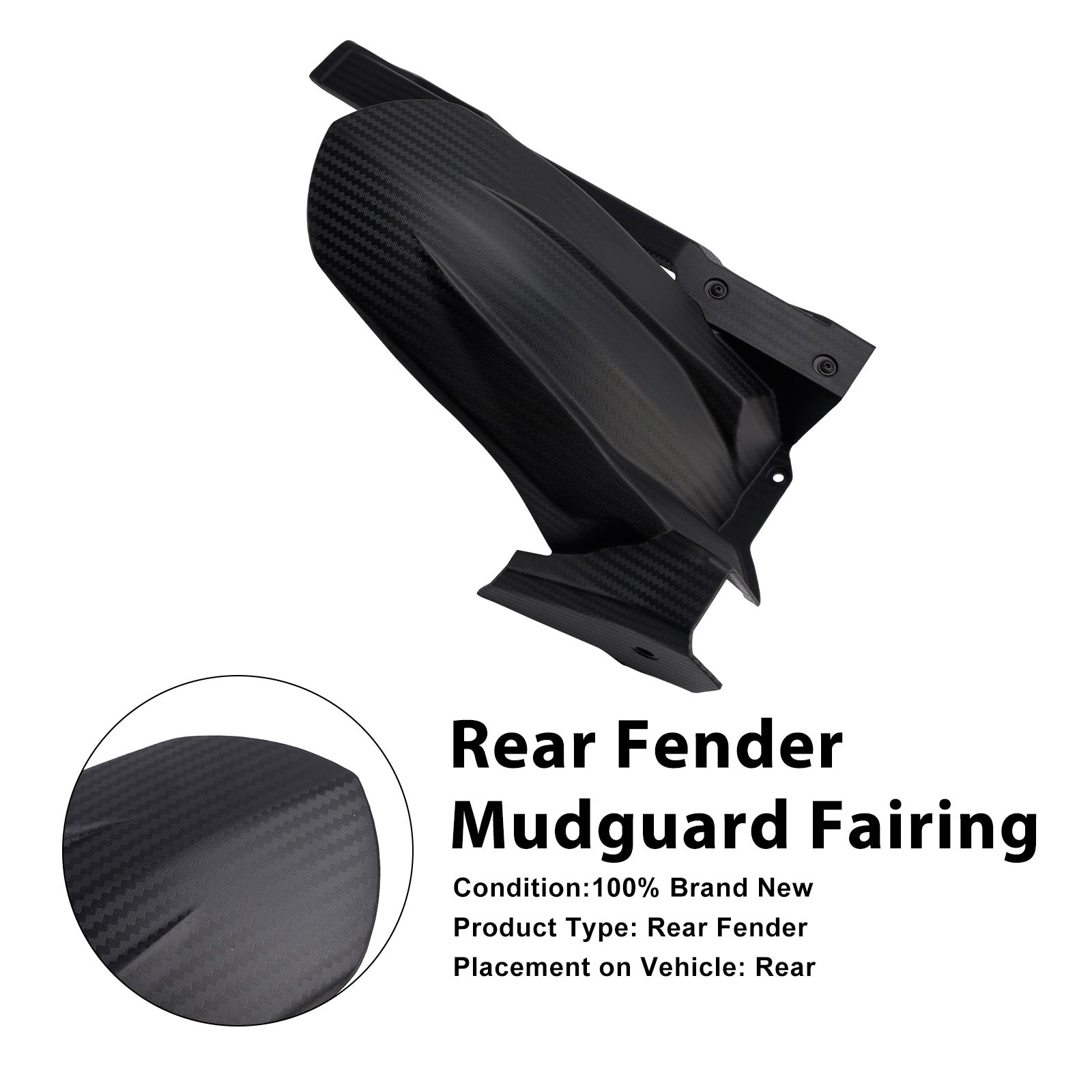 2024-2026 For Kawasaki Ninja 500 / Z500 Rear Fender Fairing
