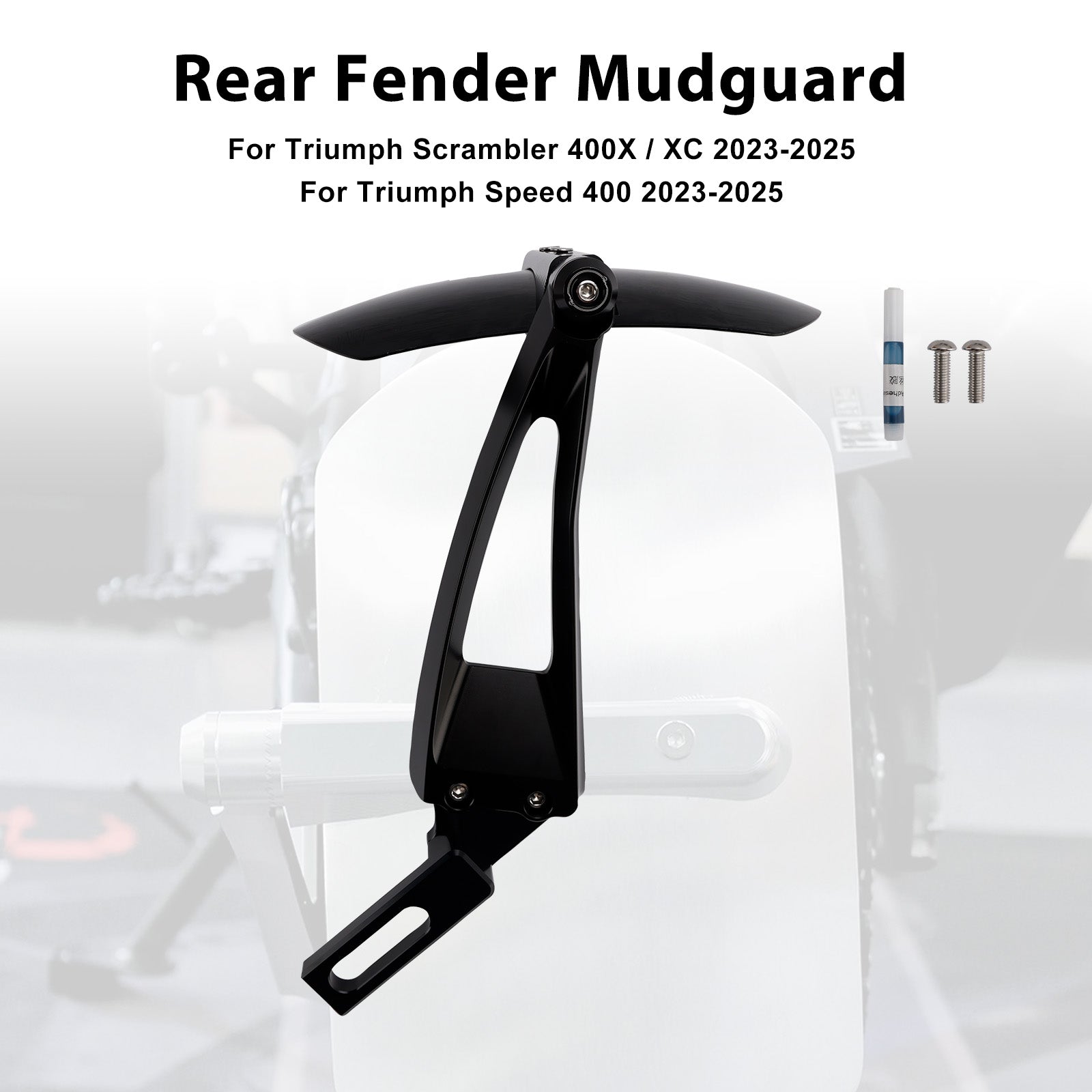 2016-2025 Triumph Bonneville T100 T120 Rear Wheel Fender Mudguard