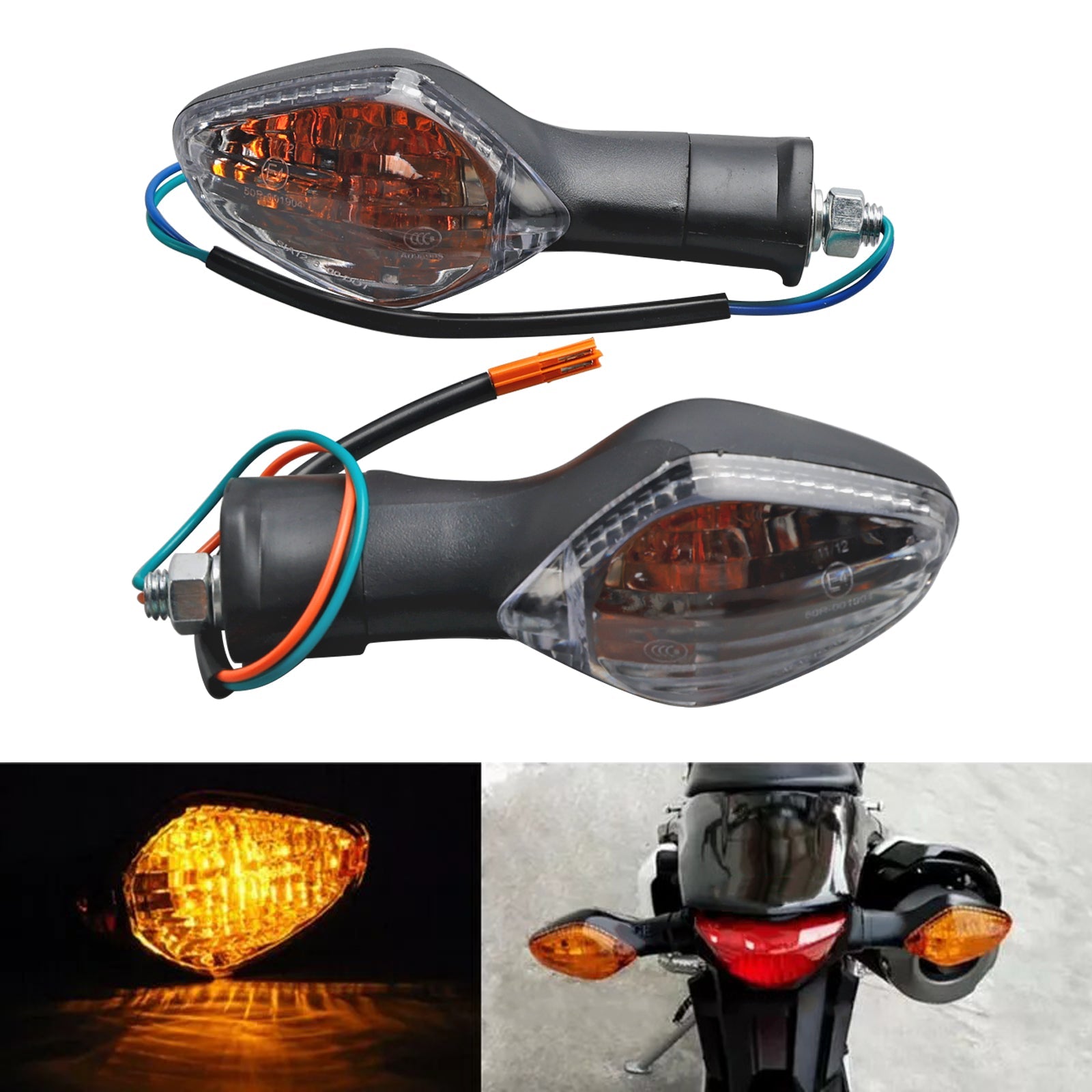 Turn Signal Lights Indicator Lamp For Honda CBR500 CBR650F CTX700 MSX125