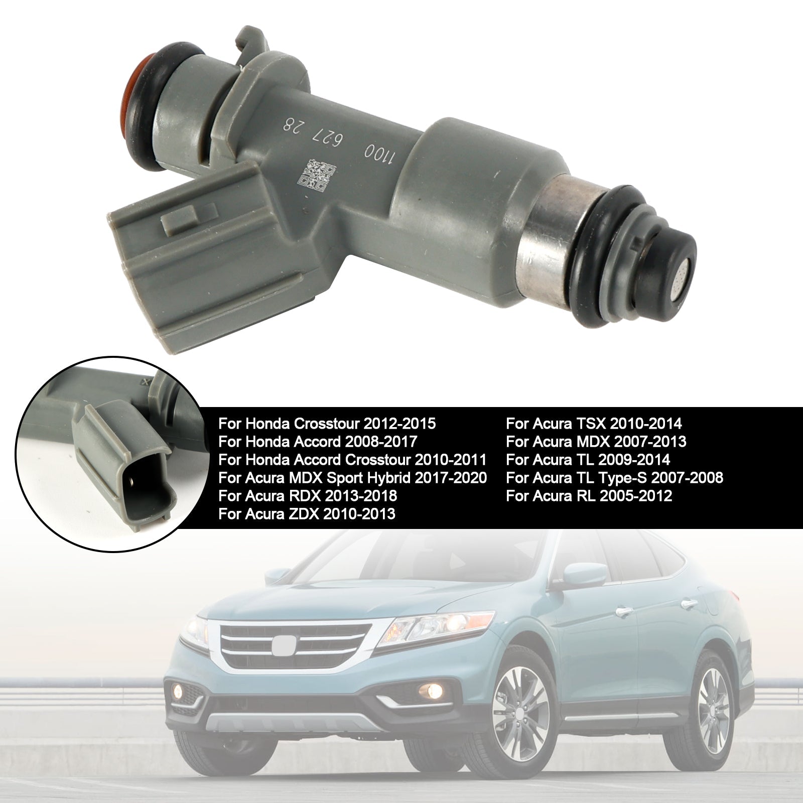 1PCS Fuel Injector 16450-R70-A01 Fit Accord Crosstour MDX 3.0L 3.5L 3.7L V6