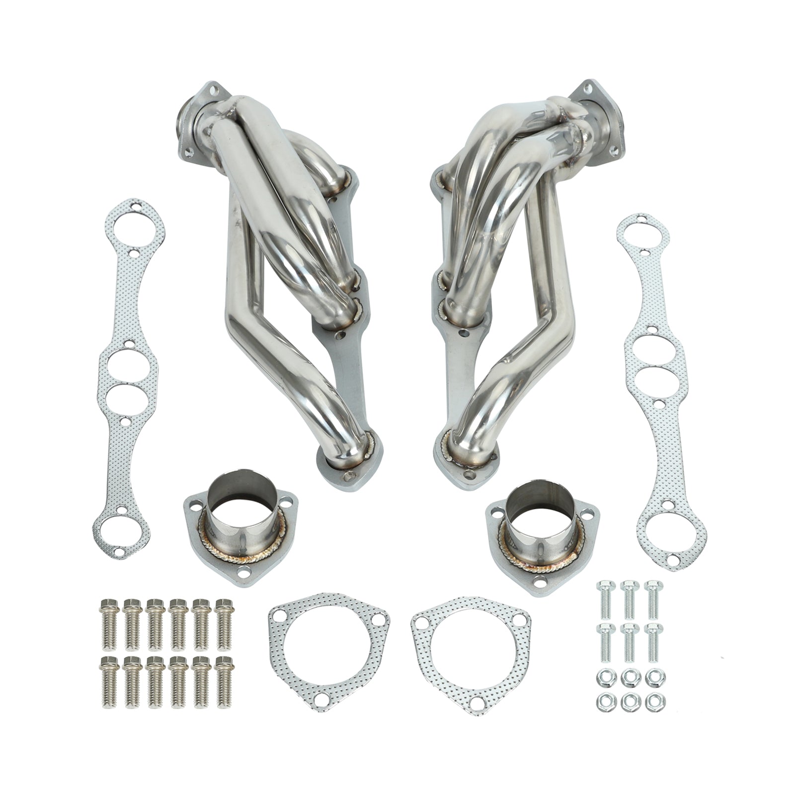 Manifold Headers Fit Chevy Blazer S10 S15 V8 Fit GMC Engine Small Block