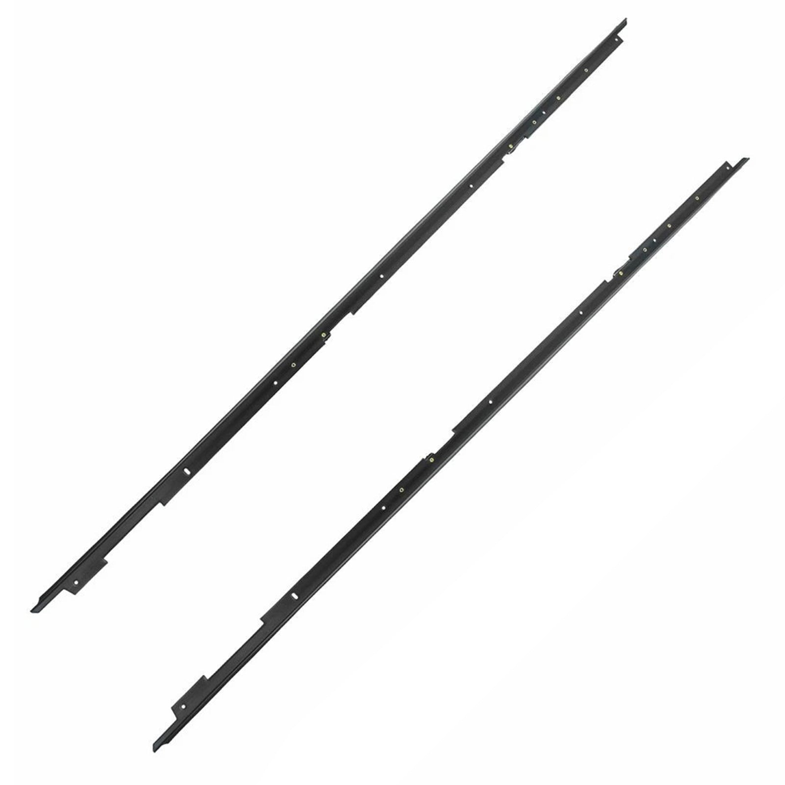 1988-1990 For Chevrolet Camaro Outer Side 2PCS Door Window Sweep Weatherstrip Seals Outer 1AWSK00155