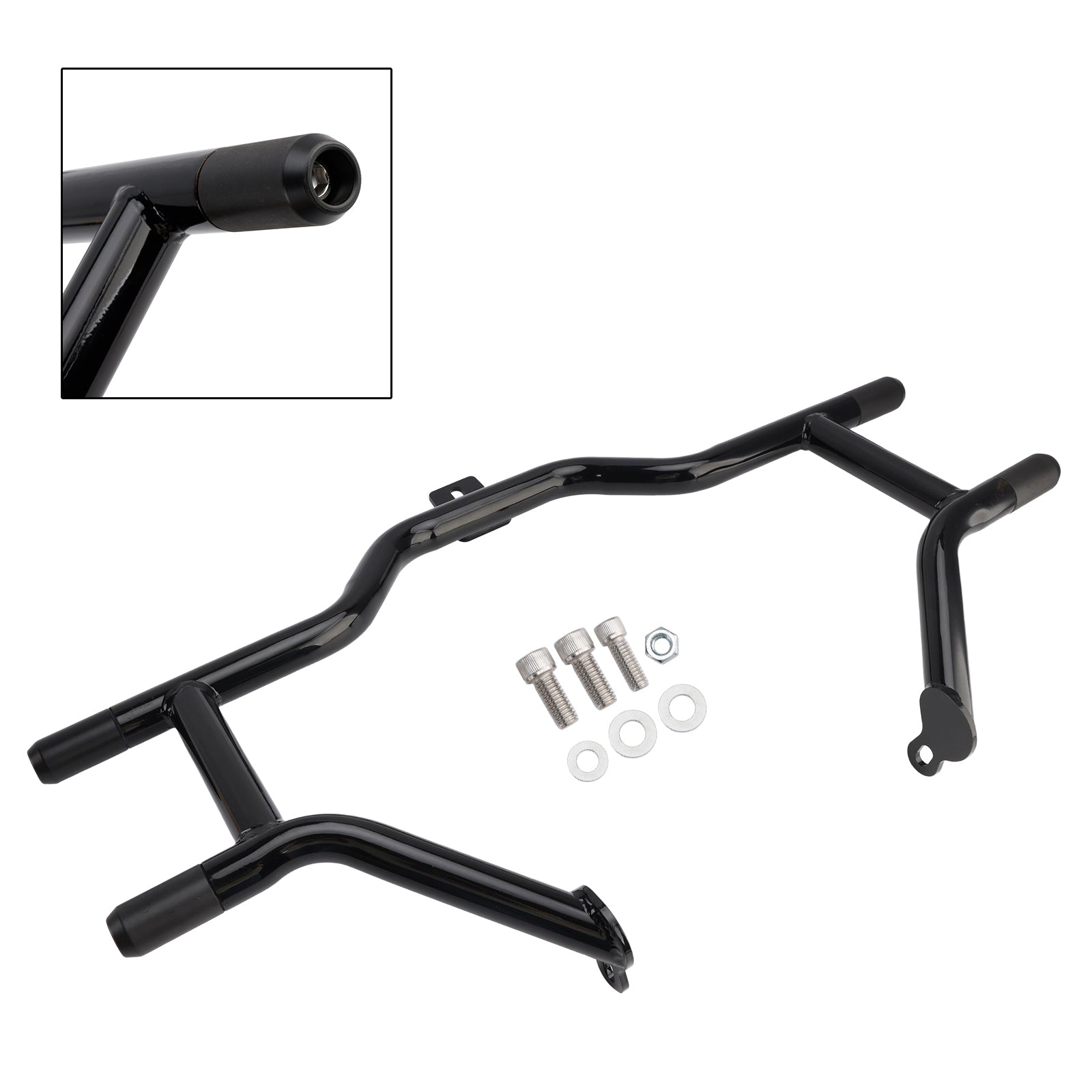 For Harley CVO Road King FLHRSE5 2013/Road King FLHRSE6 2014 Black Engine Guard Crash Bar Frame Protector Bumper