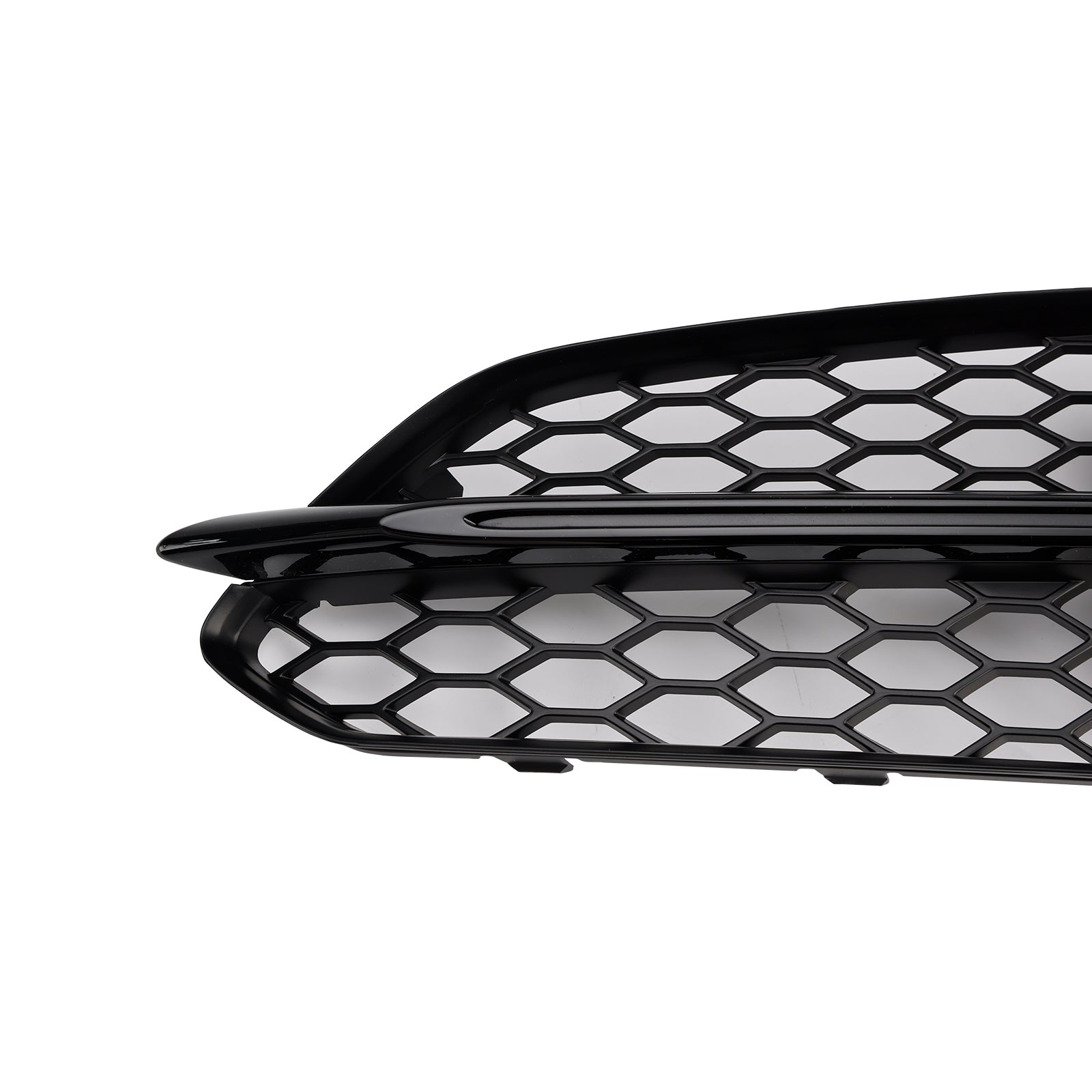2015-2017 Audi A8 S8 2PCS Black Front Fog Grill Grille Light Cover