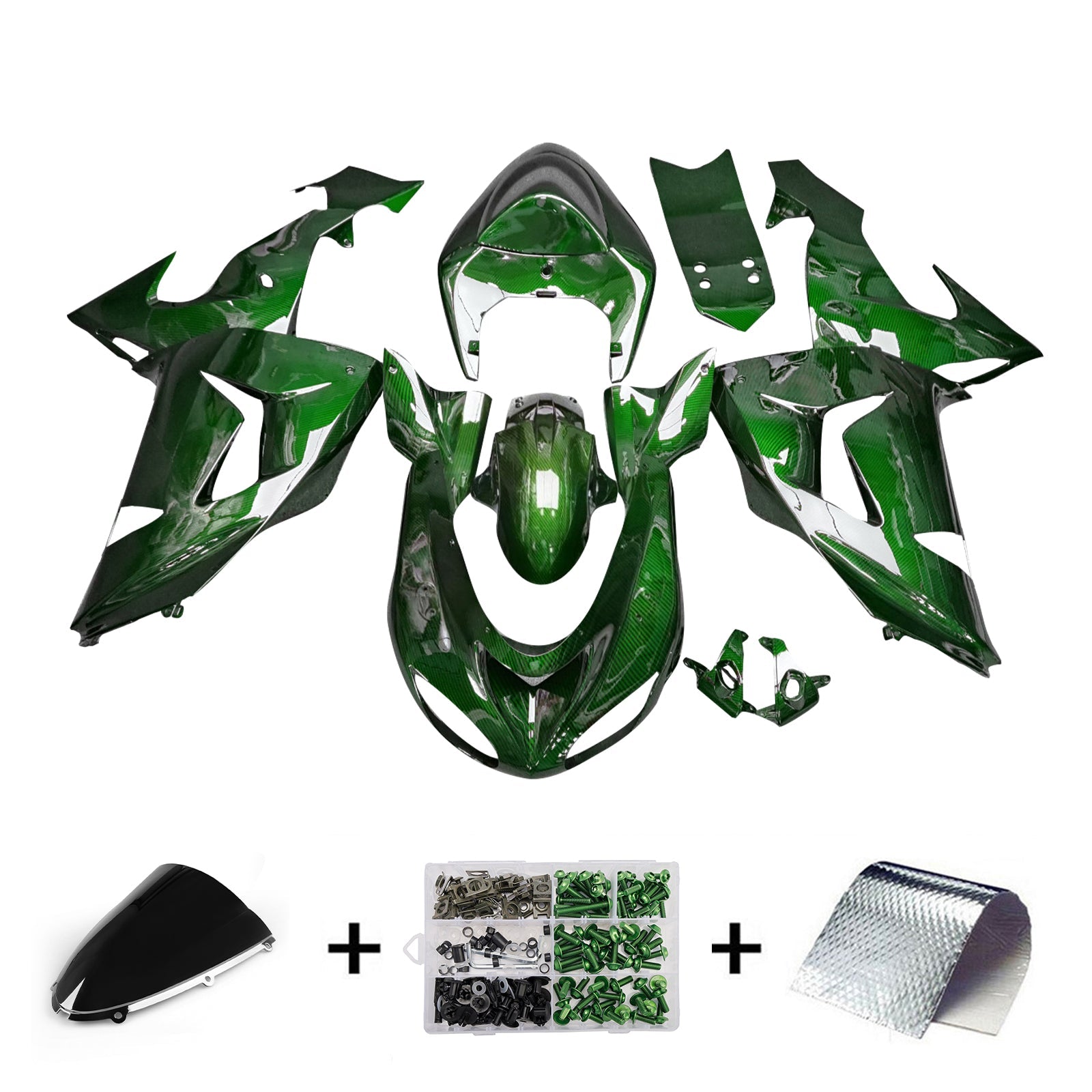 Injection Fairing Kit Bodywork Plastic ABS fit For Kawasaki ZX10R 2006-2007